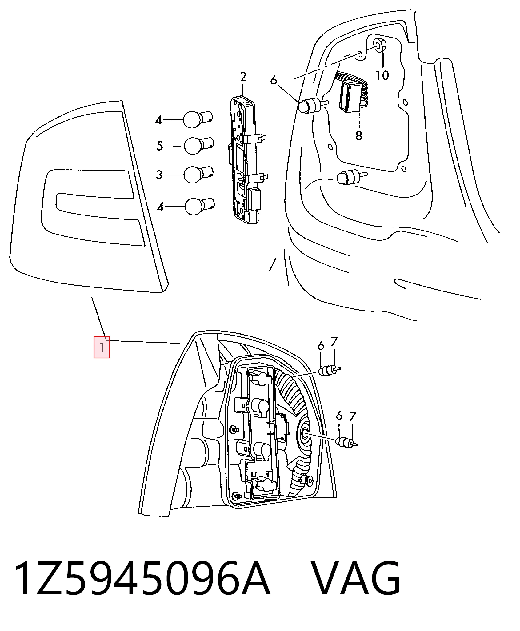 Задня права фара 30945174 AND