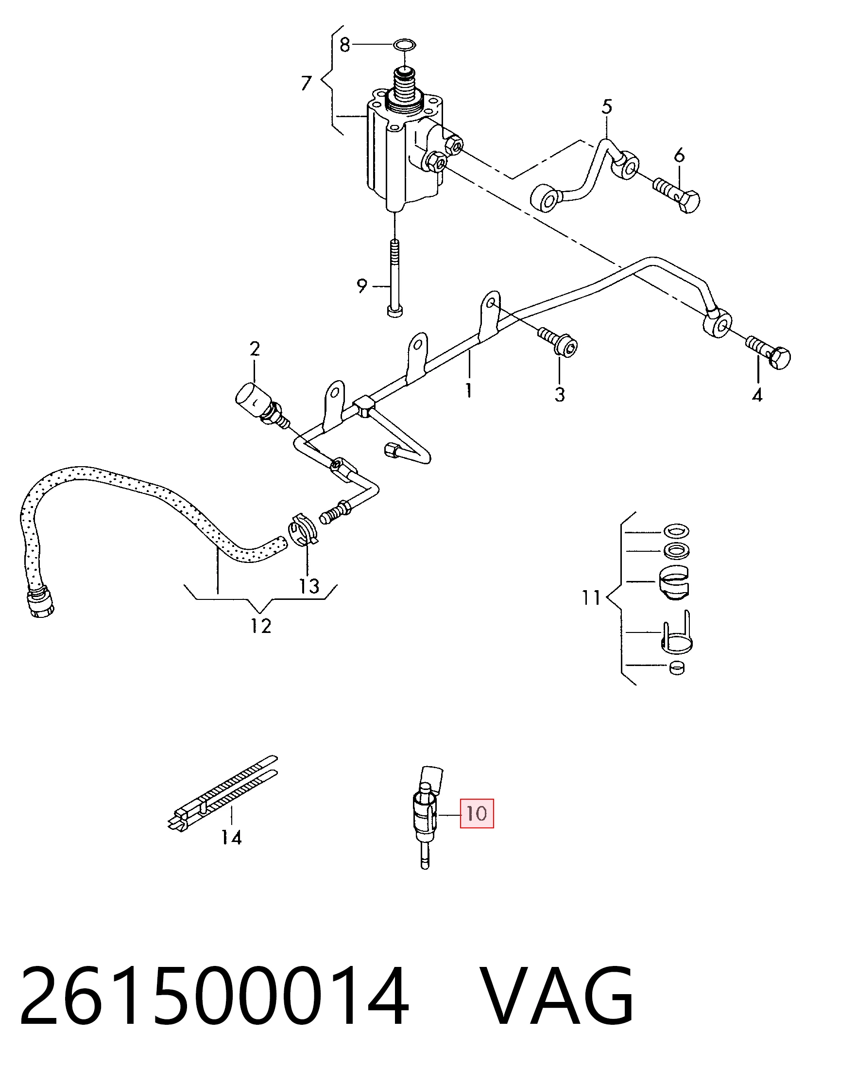 Форсунка інжектора Bosch 06F906036