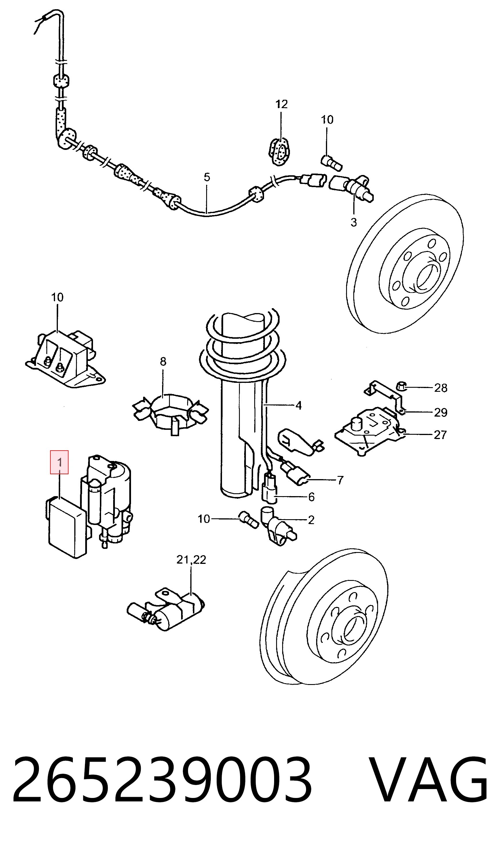 0265239003 Bosch Блок управління АБС (ABS)