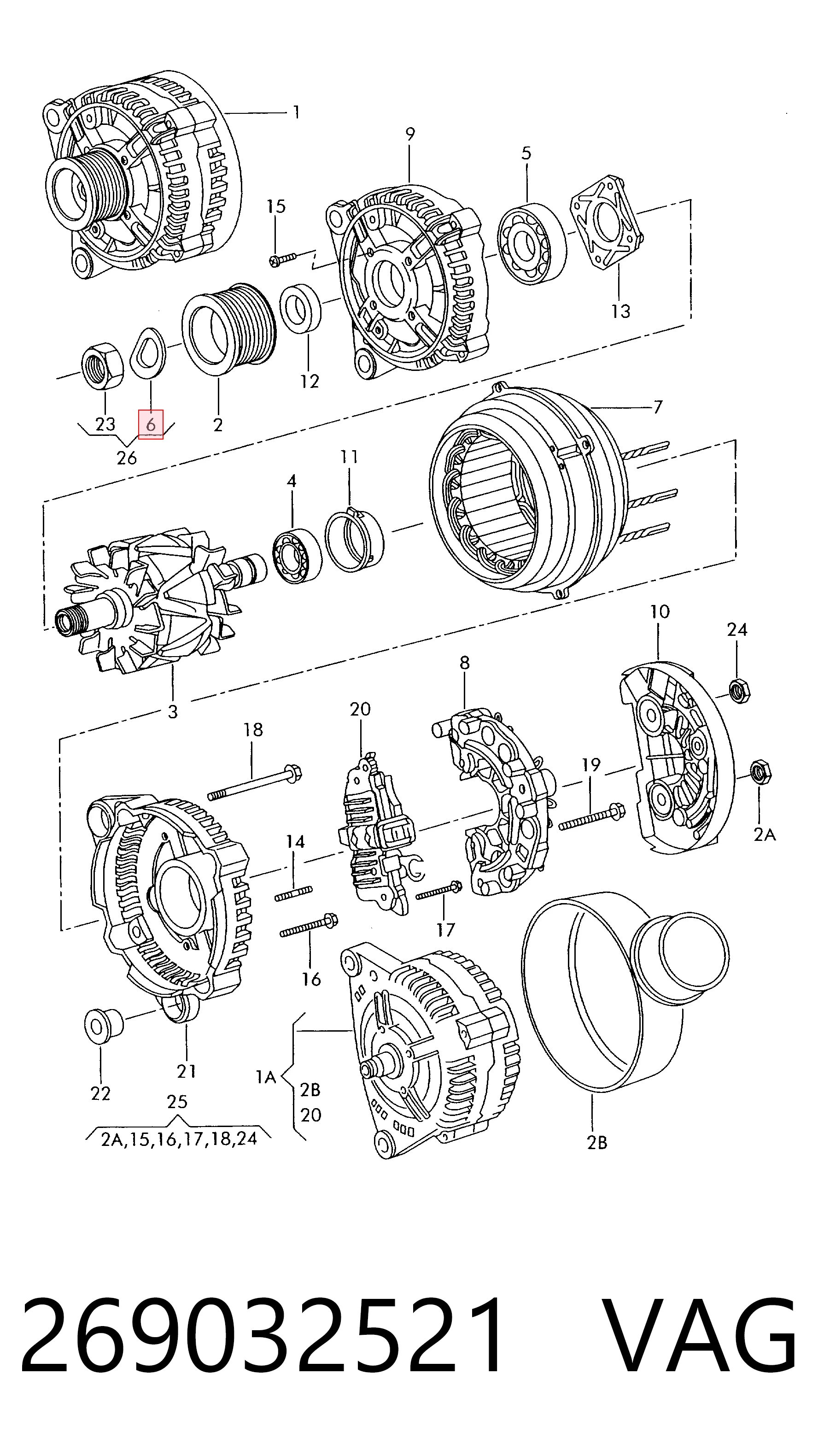 Купити 1450816 DAF Генератор