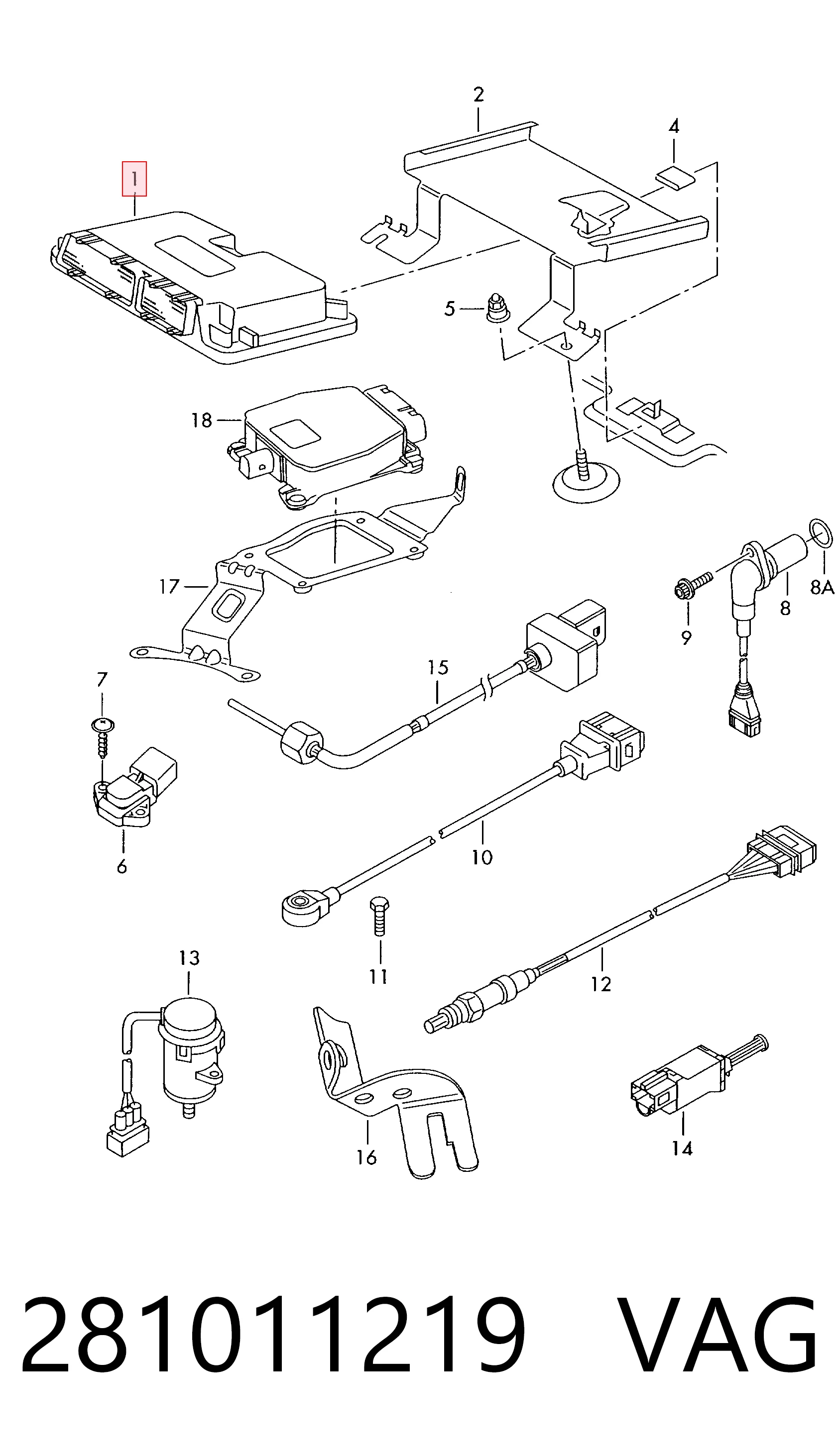 ЕБУ Bosch 0281011219 ціна, від 22.50 USD