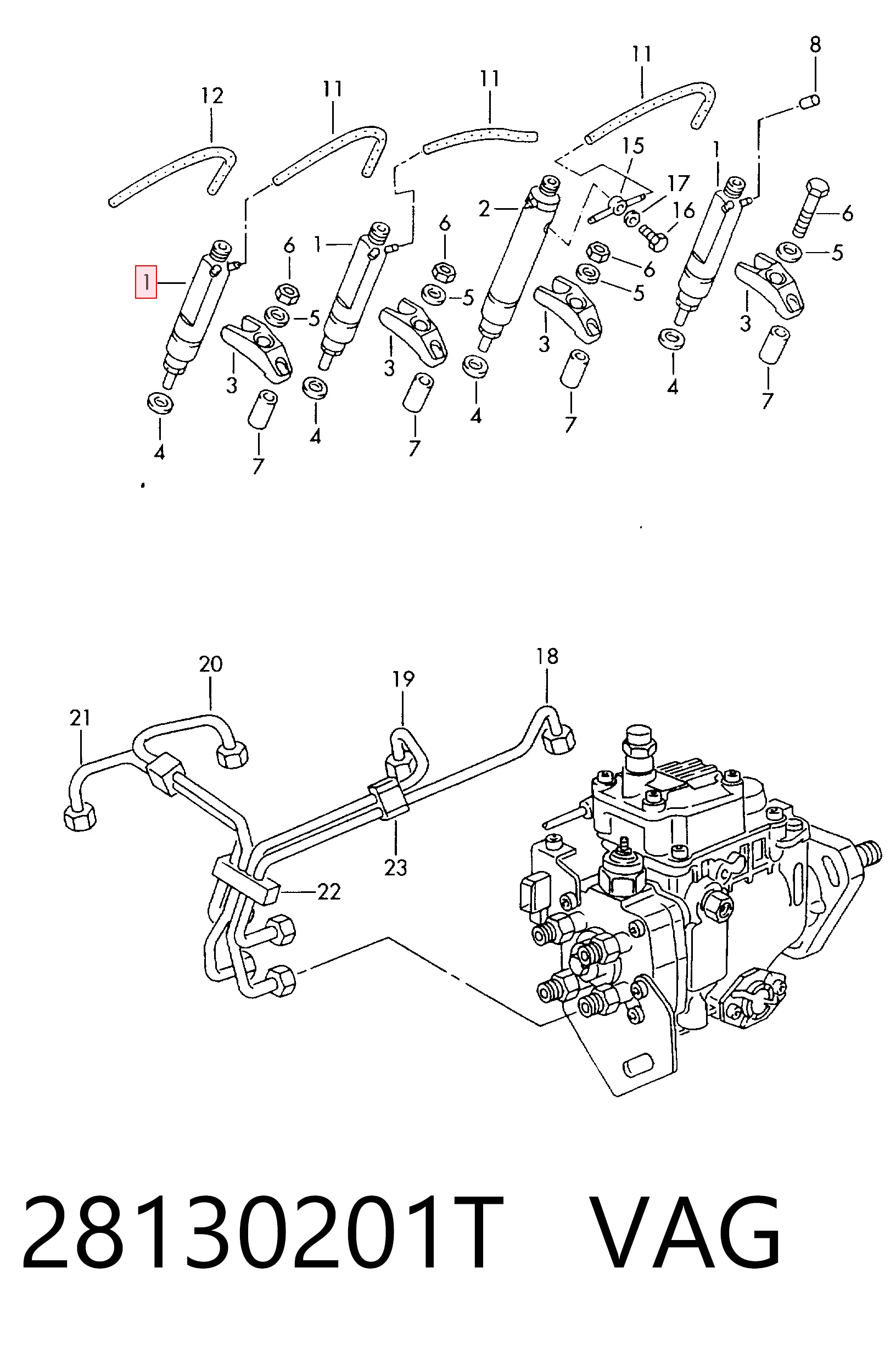 Форсунка інжектора Ford Galaxy I VX