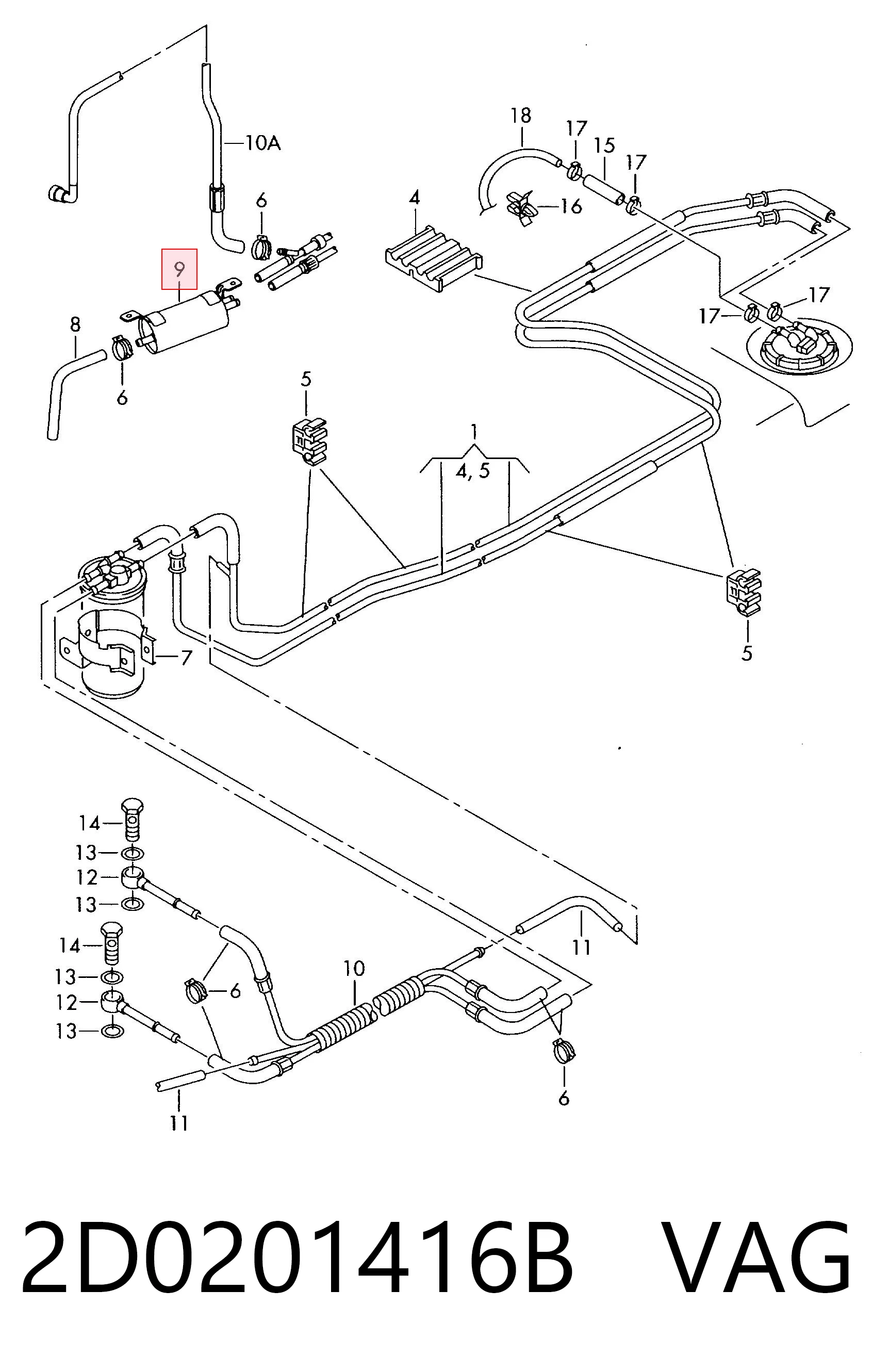 Регулятор тиску палива Volkswagen LT 2DA, 2DD, 2DH