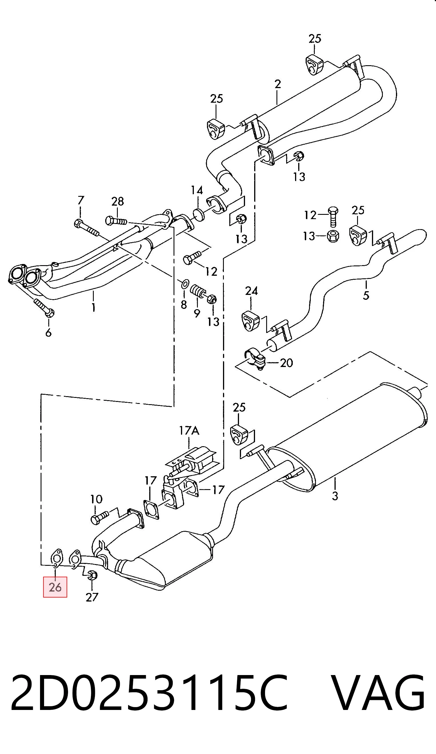 Прокладка прийомної труби глушника Mercedes A9014920180 ціна, від 1.57 USD