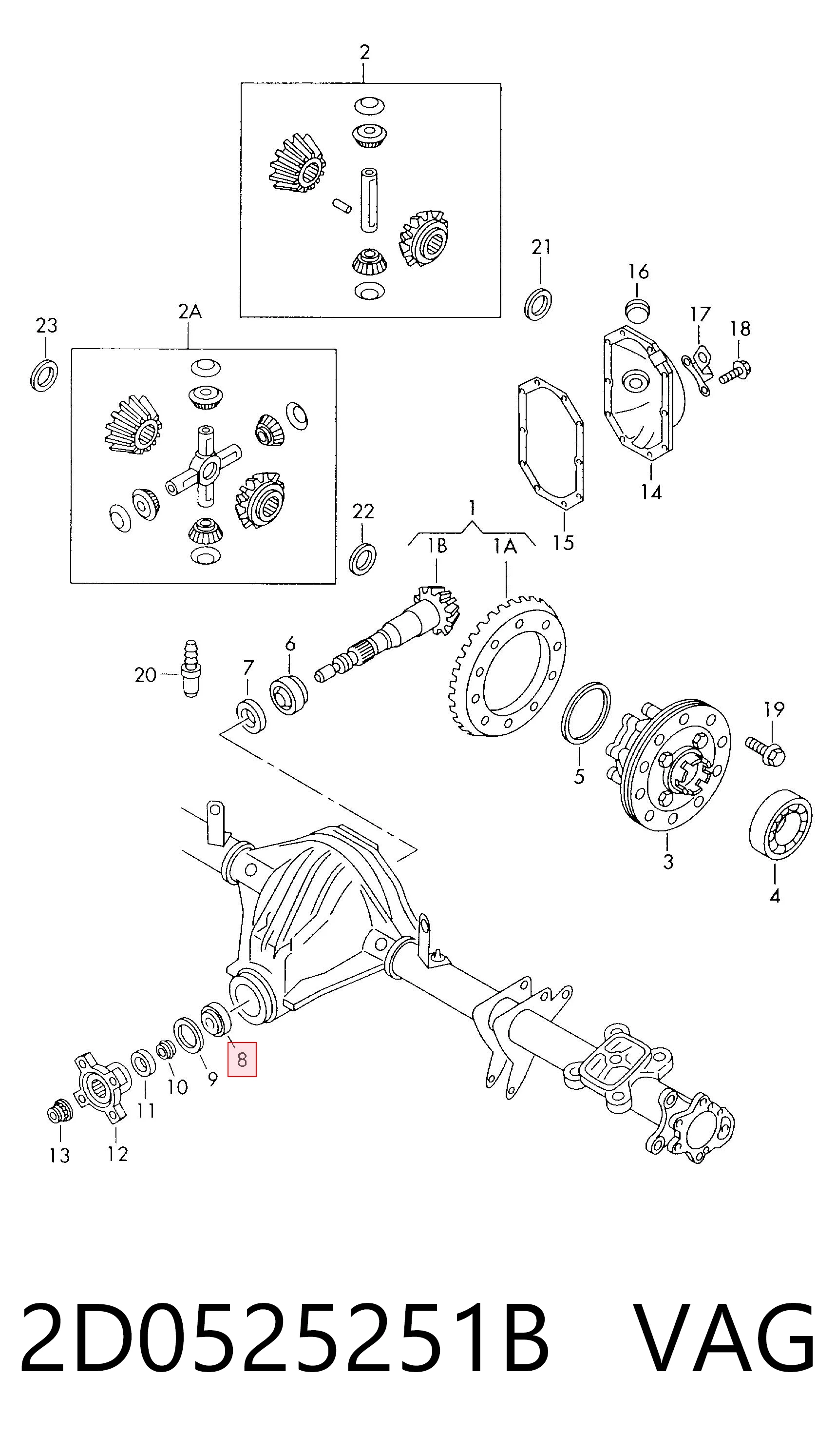 Купити MB290961 Chrysler Підшипник хвостовика зовнішній