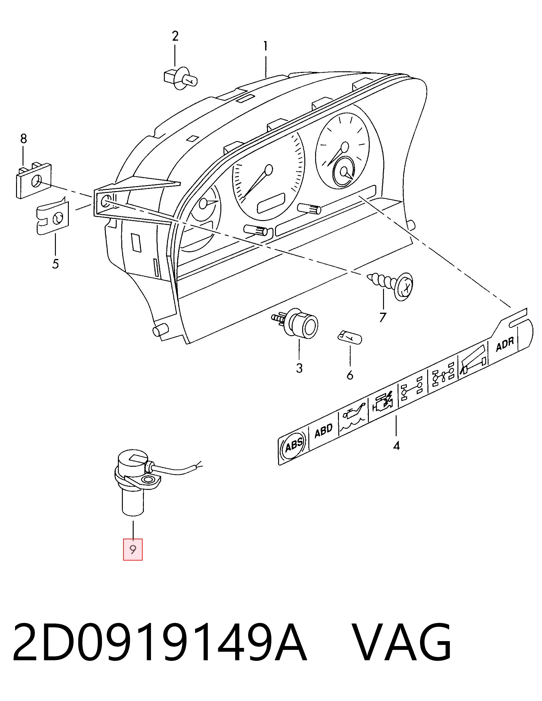 2D0919149A VAG