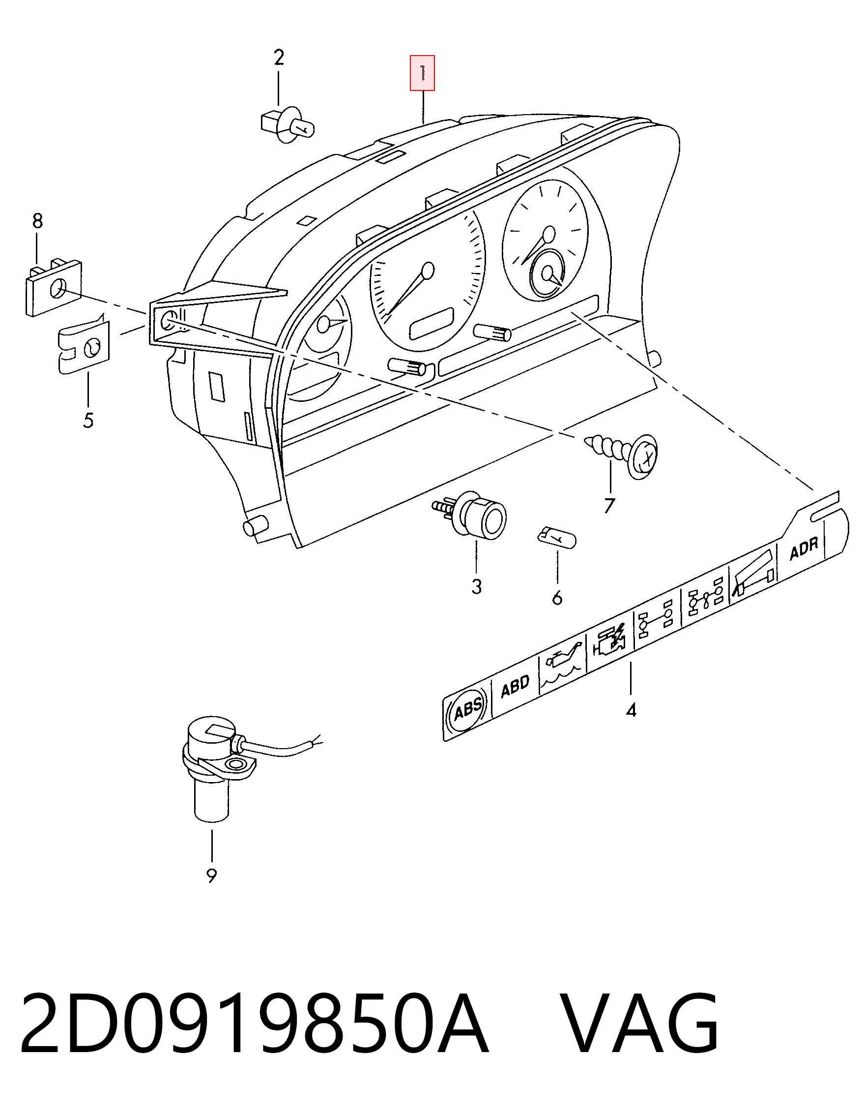 2D0919850A VAG 