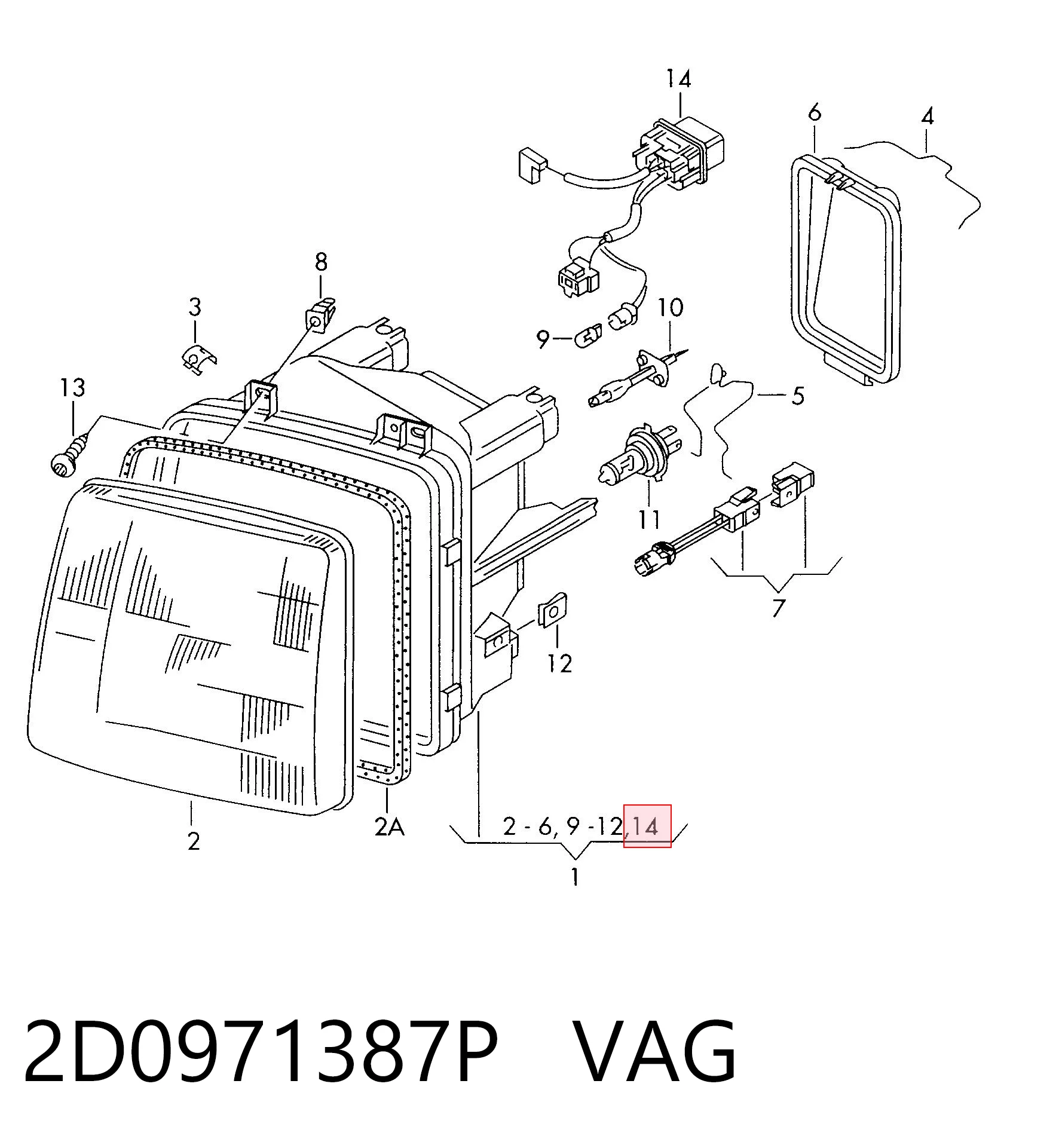 2D0971387P VAG