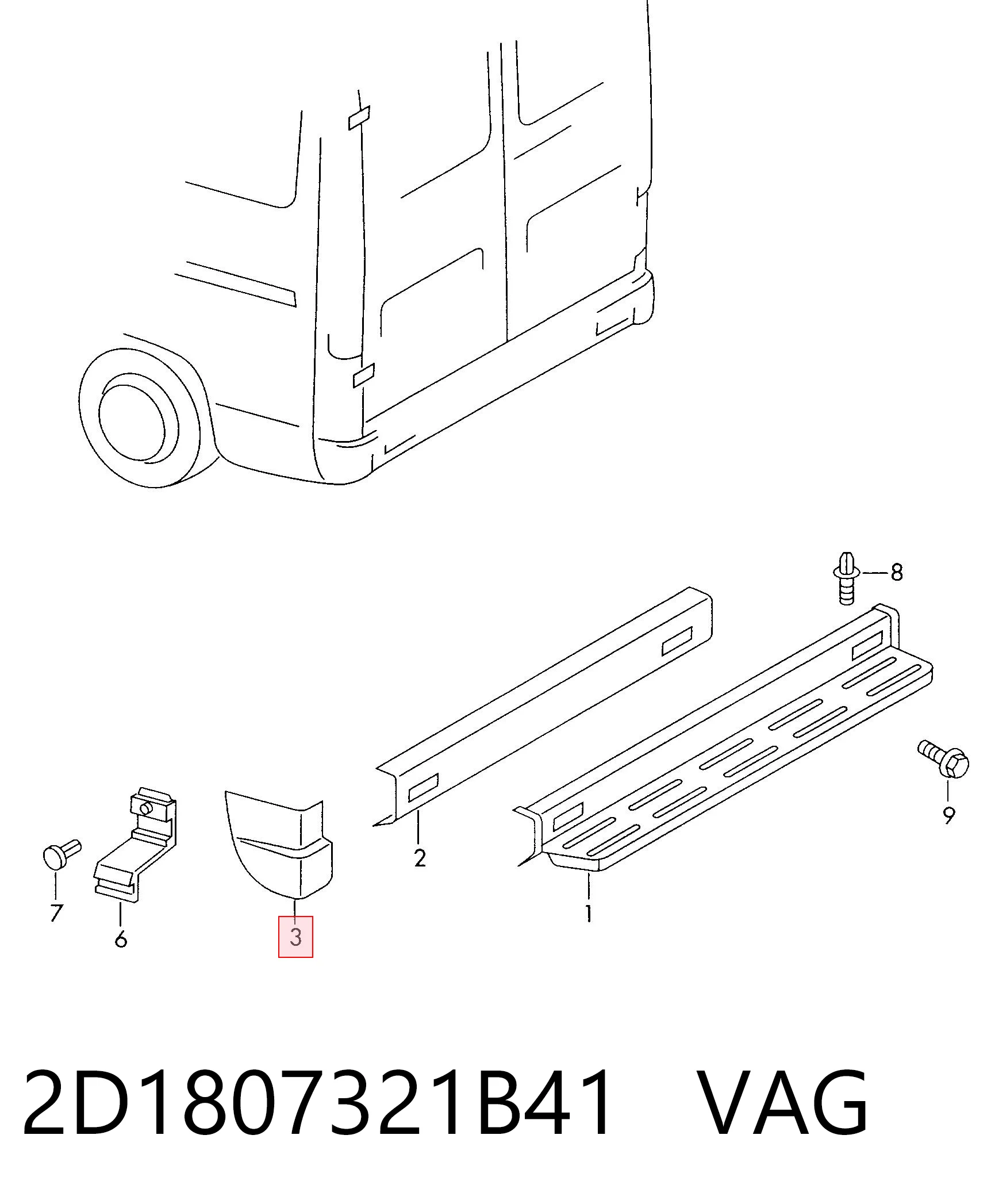 Кут бампера заднього лівий Polcar 957197R ціна, від 9.96 USD