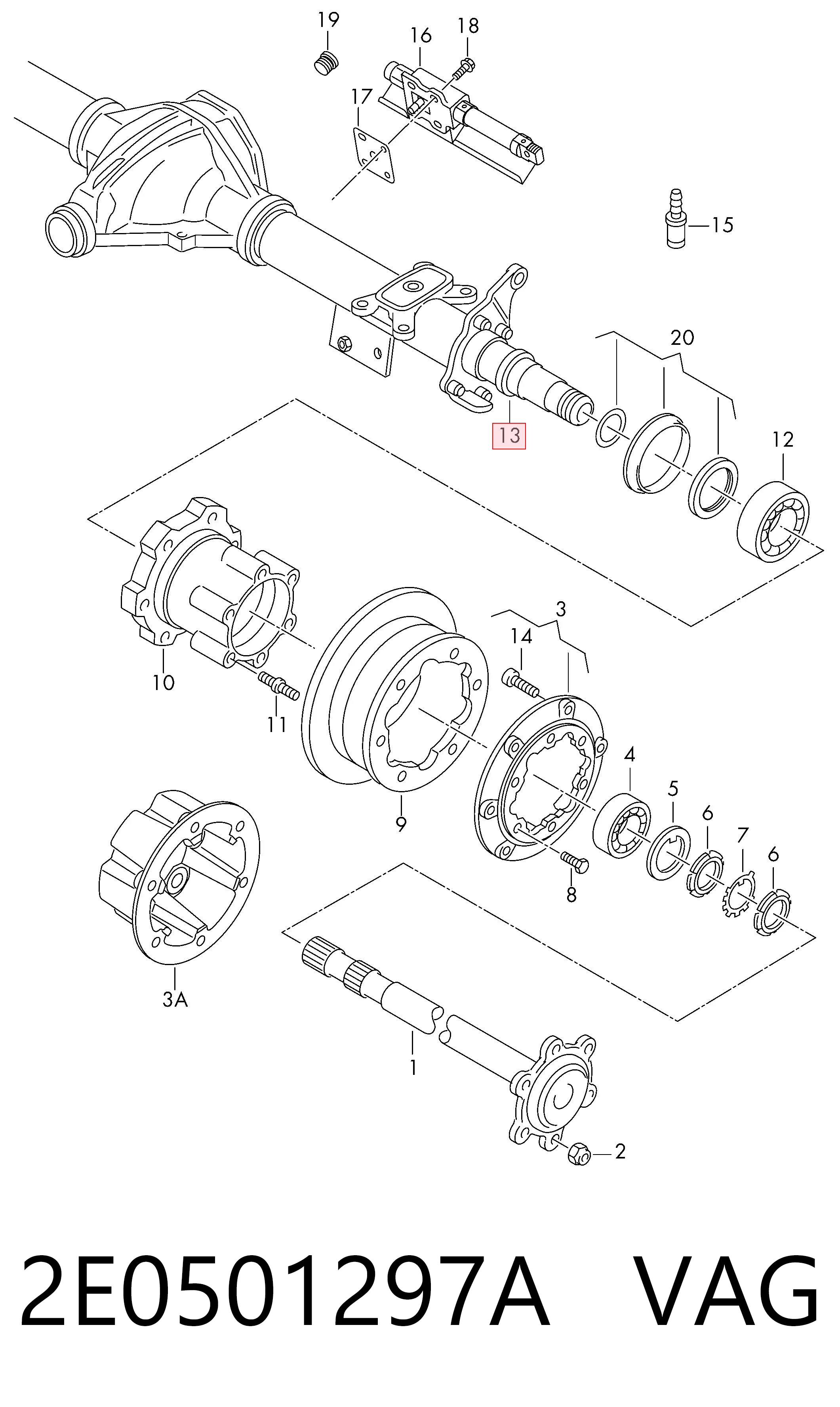  VAG 2E0501297A ціна, від 192.46 USD