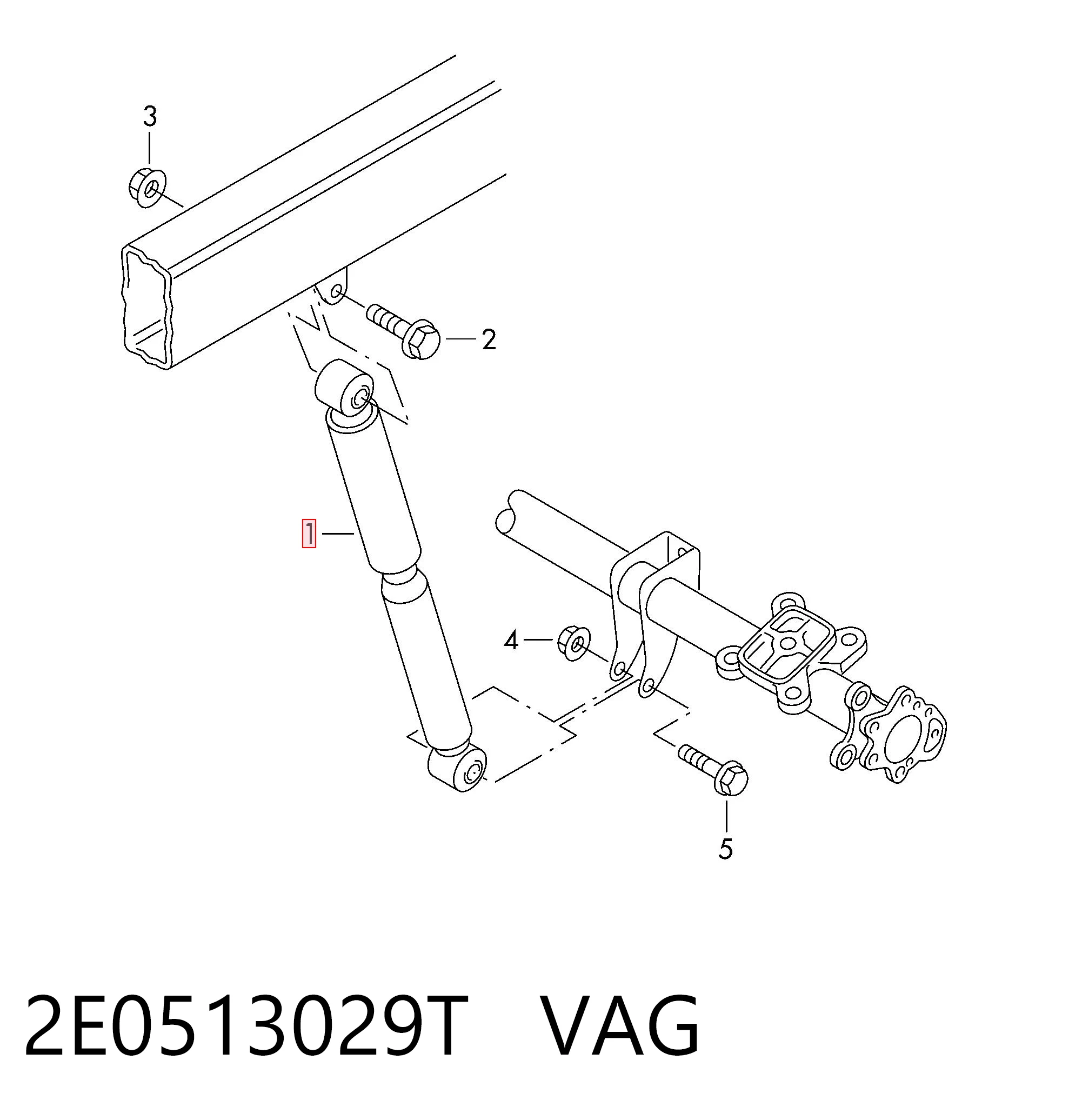 2E0513029T VAG Амортизатори задні
