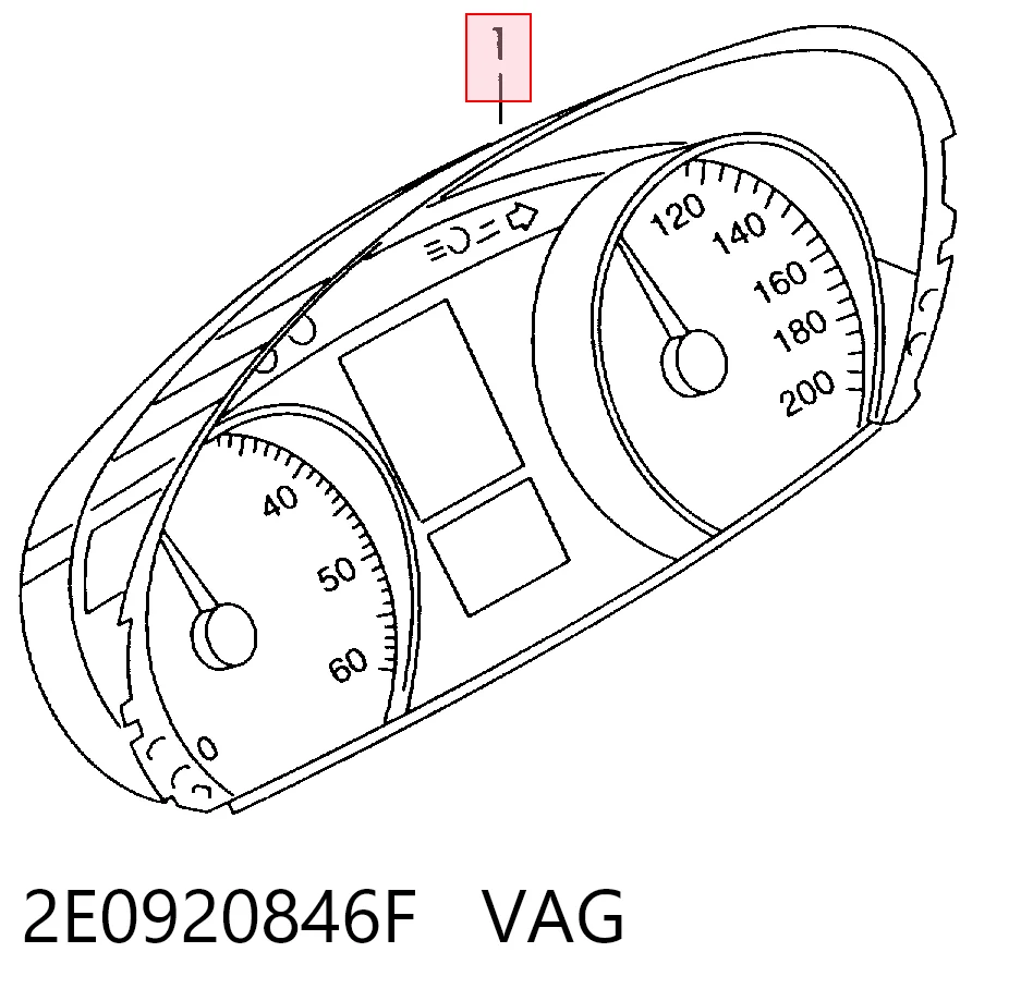 2E0920846F VAG Панель приладів
