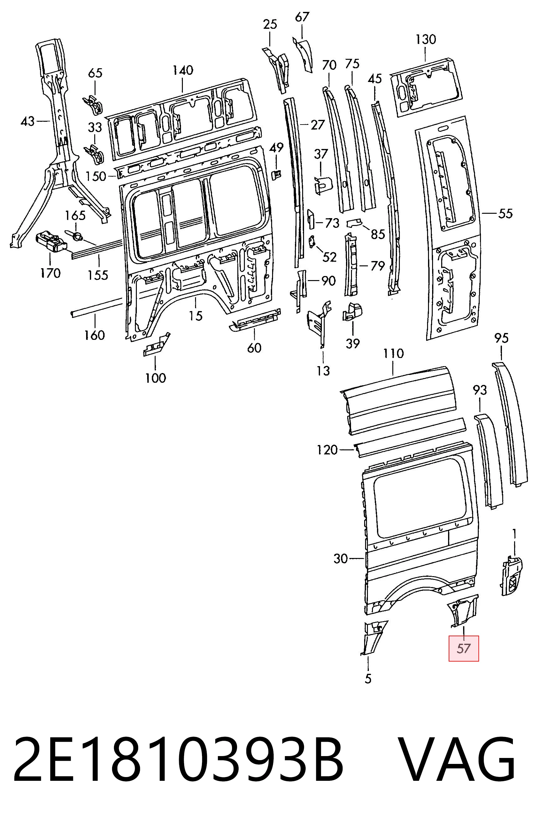 Накладка заднього лівого крила Klokkerholm FP3547601 ціна, від 42.94 USD