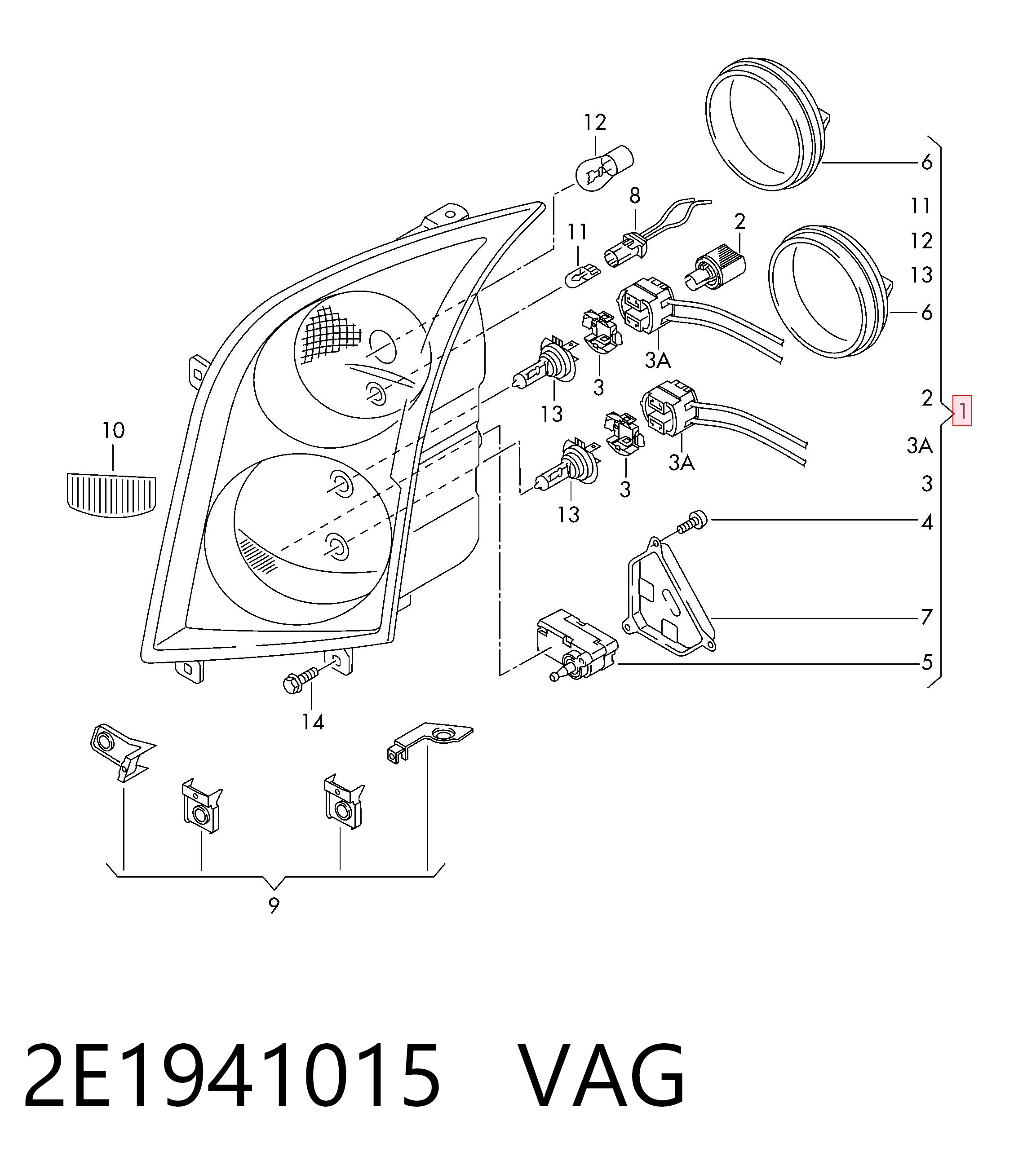 Фари Polcar 957209E ціна, від 123.07 USD