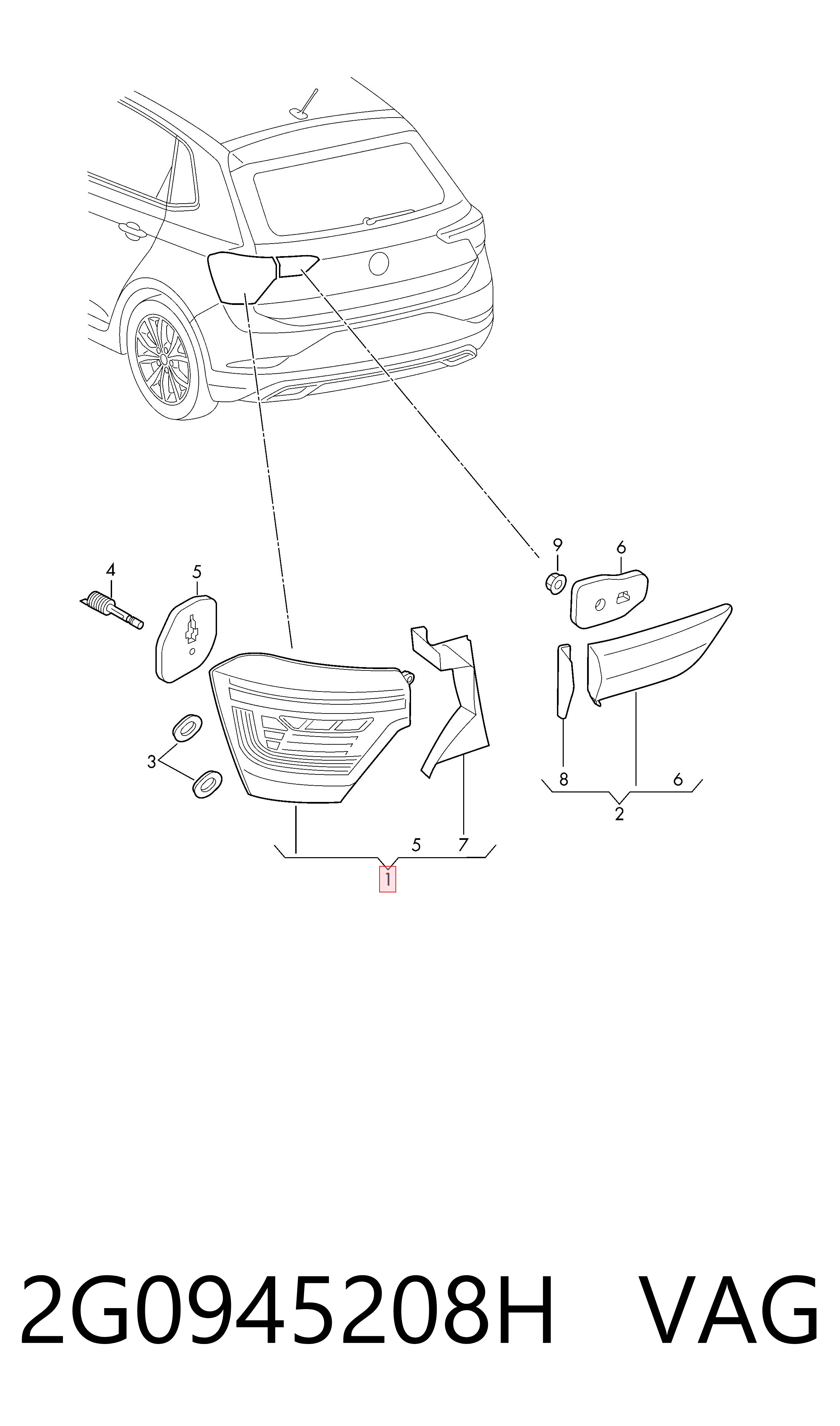  VAG 2G0945208H ціна, від 179.98 USD