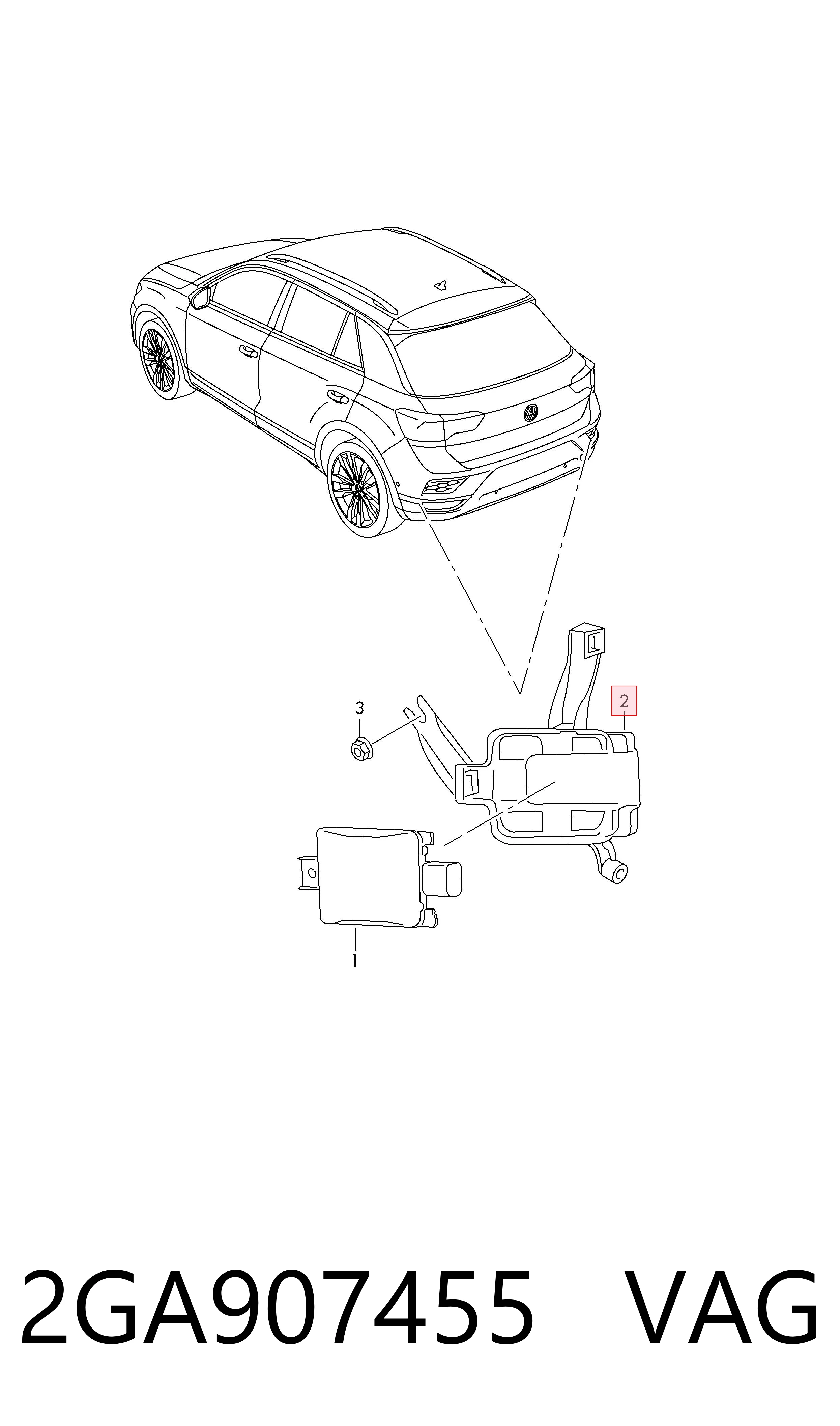  VAG 2GA907455 ціна, від 17.14 USD