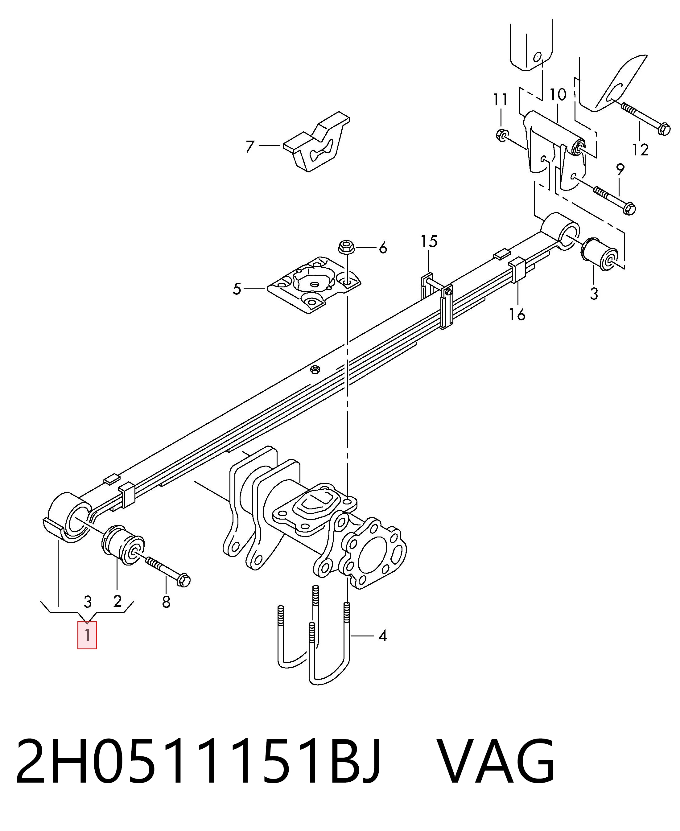 Ресори задні SP410755 Raiso