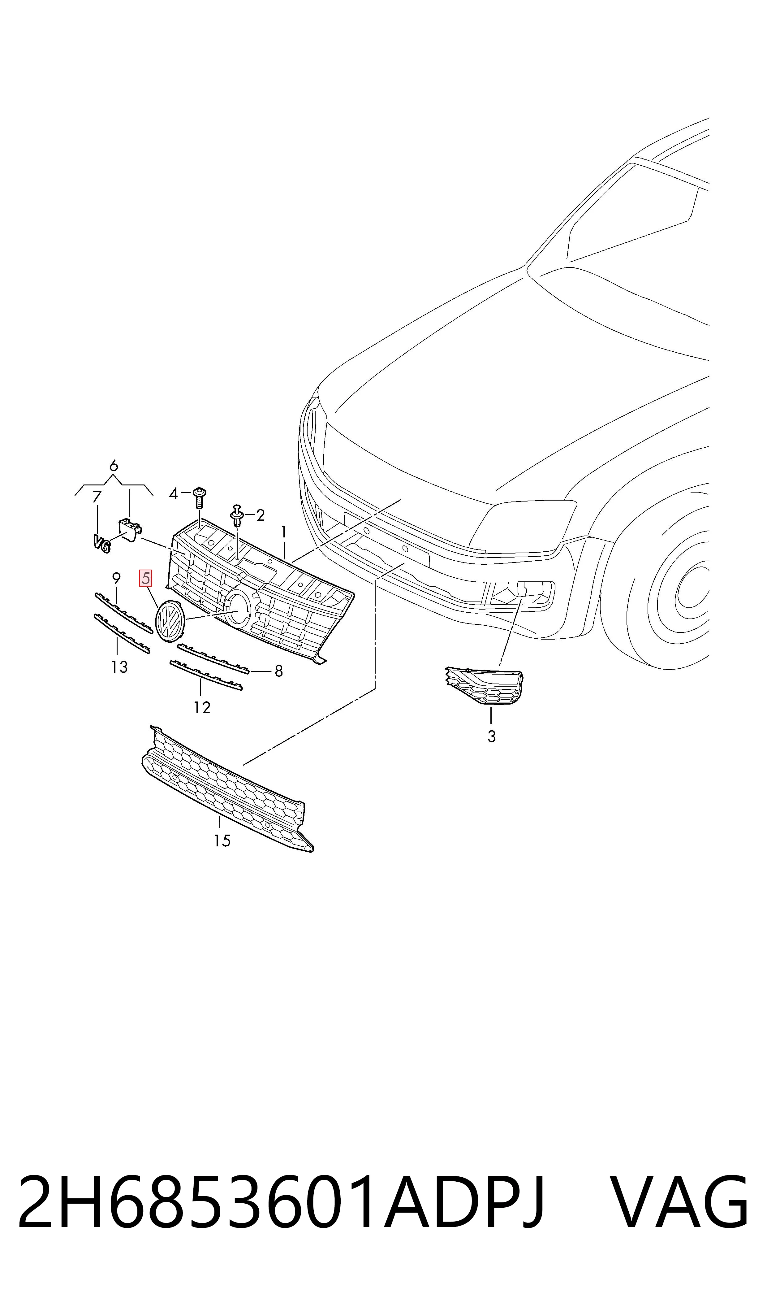  VAG 2H6853601ADPJ