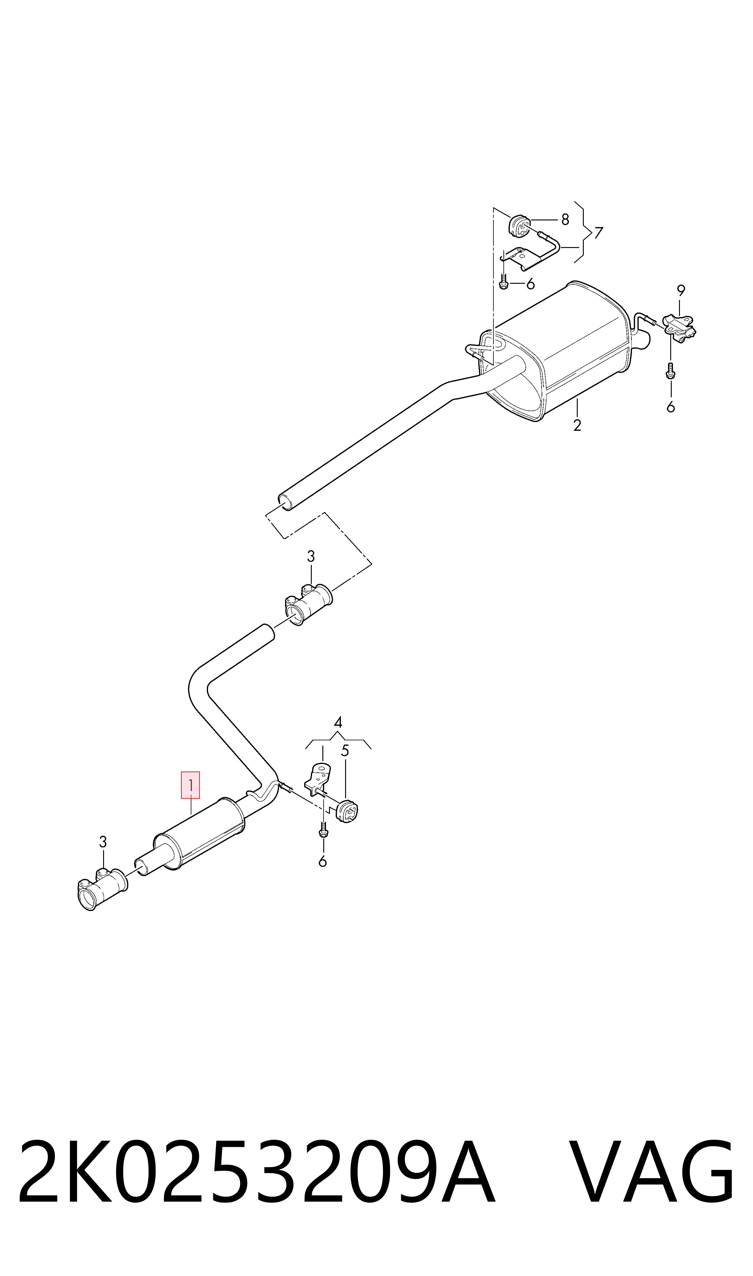 Глушник, передня частина Edex ED30610 ціна, від 40.73 USD
