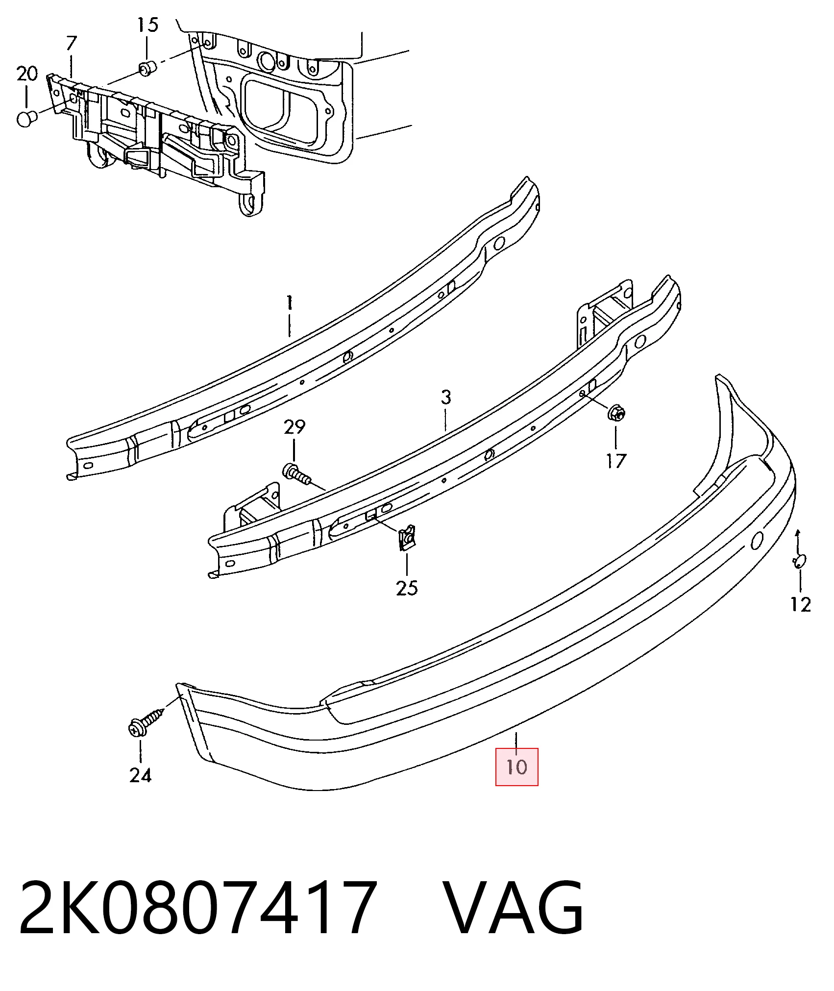 Бампер задній Polcar 957596Z