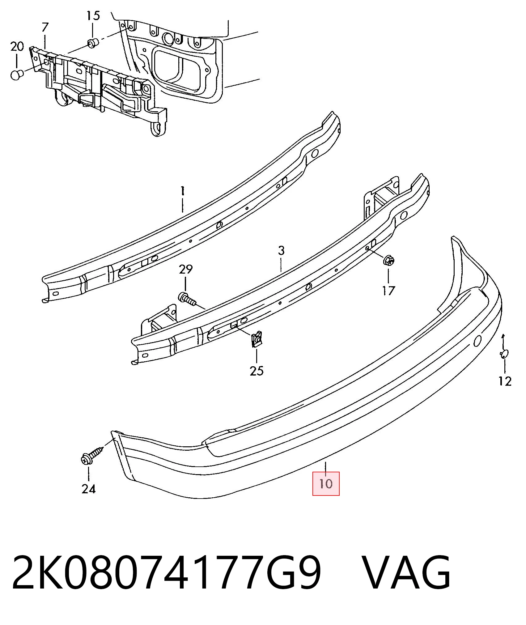 Задній бампер 957596Z Polcar