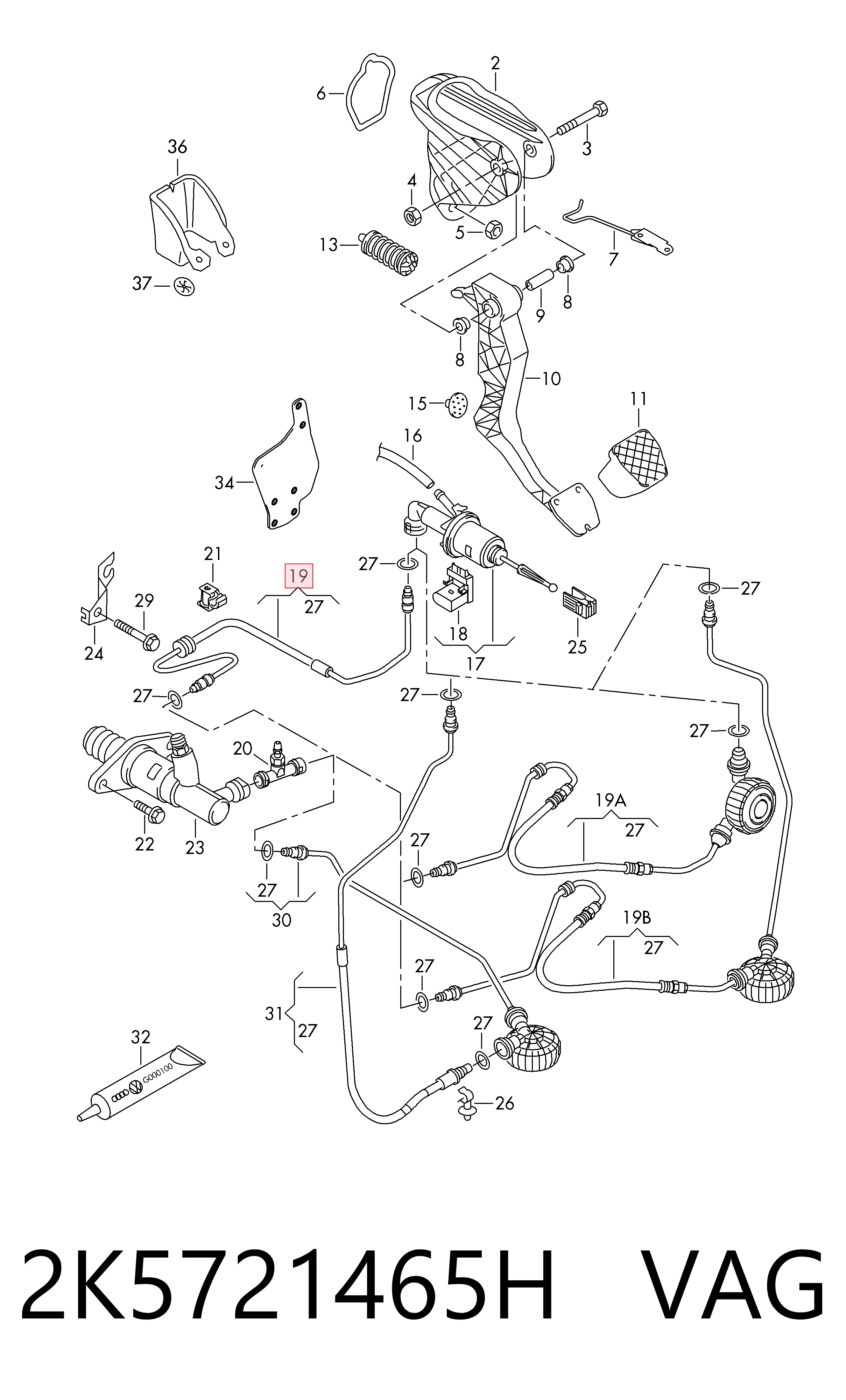  VAG 2K5721465H ціна, від 38.01 USD