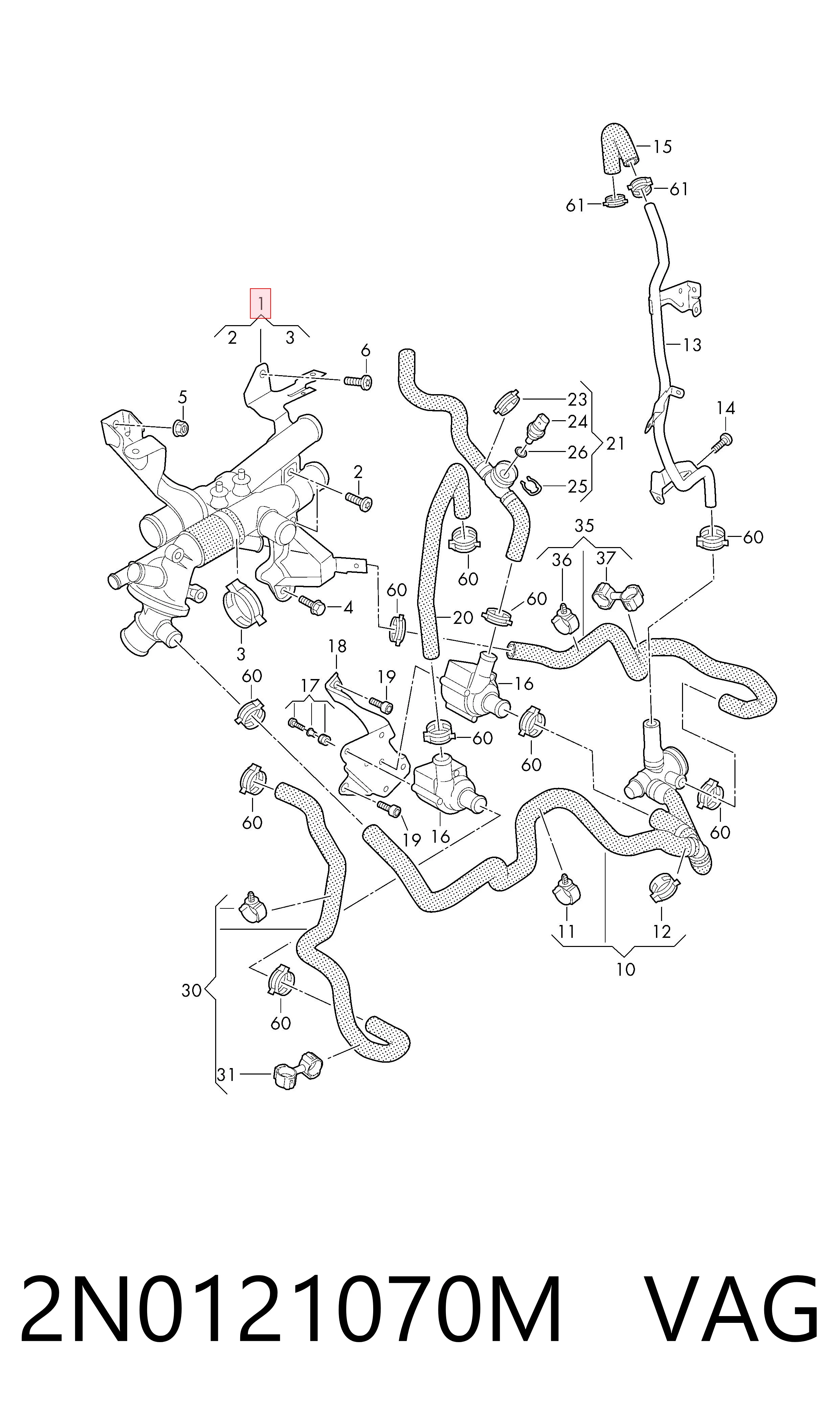 2N0121070M VAG 