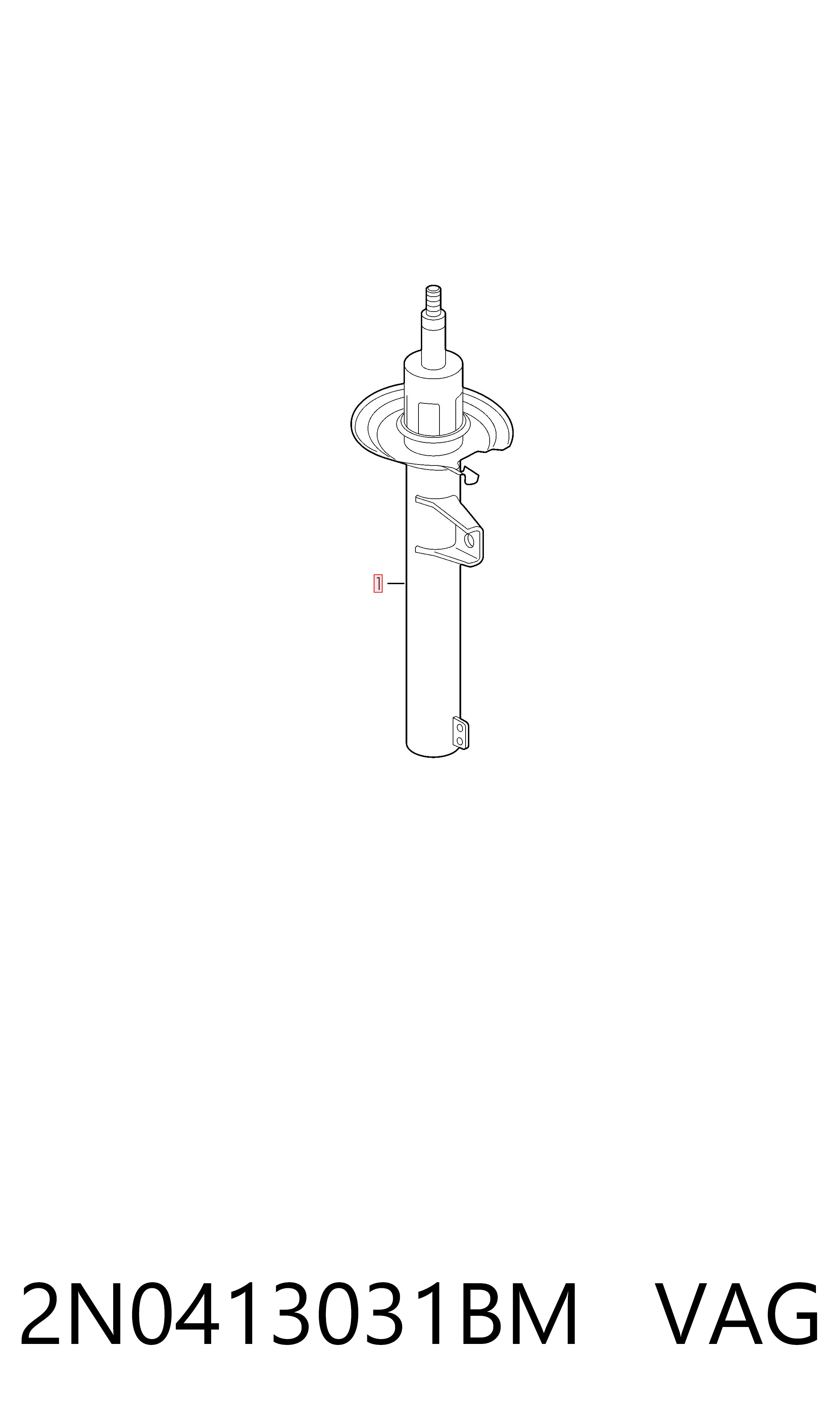 2N0413031BM VAG Стійка передня