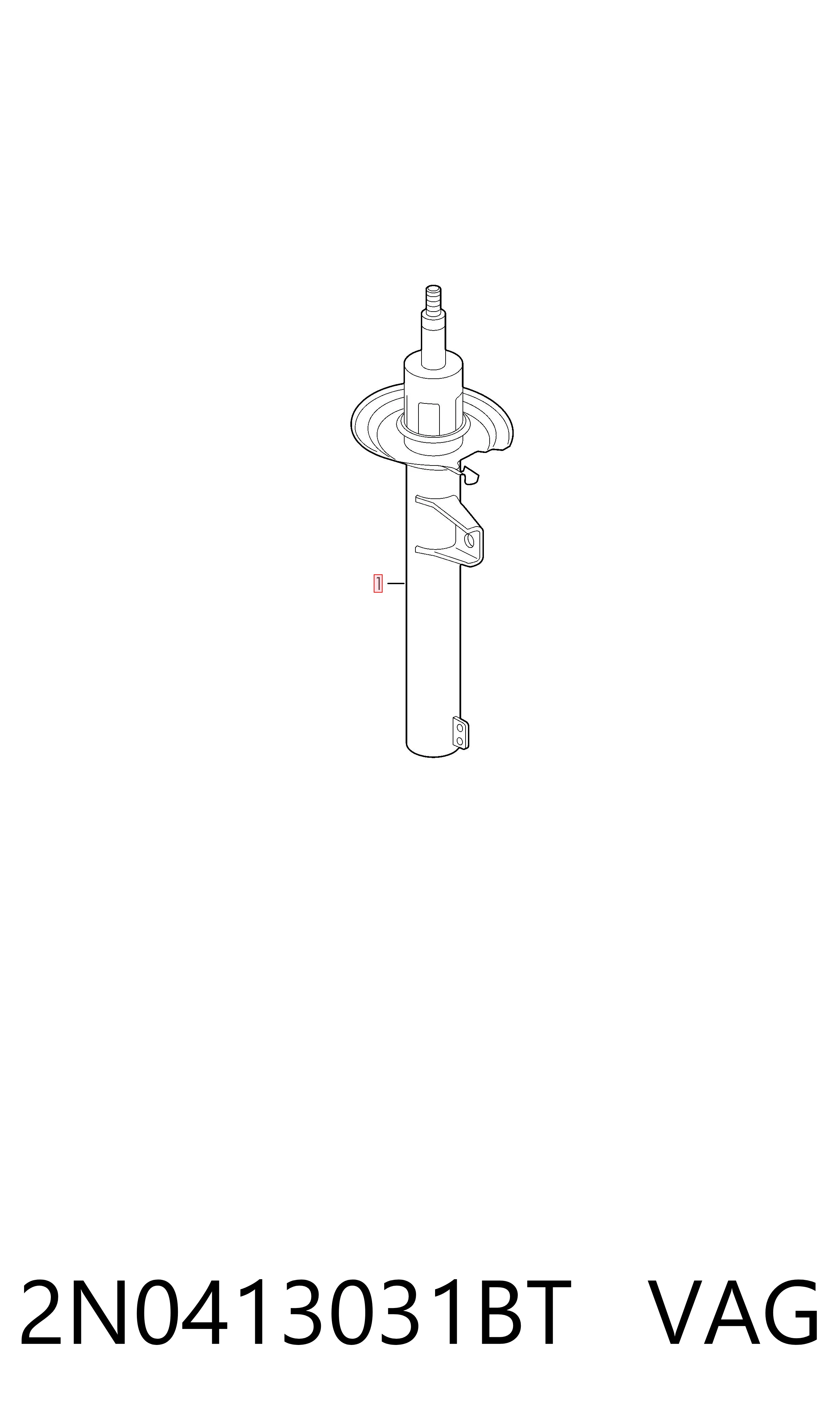 2N0413031BT VAG Стійка передня