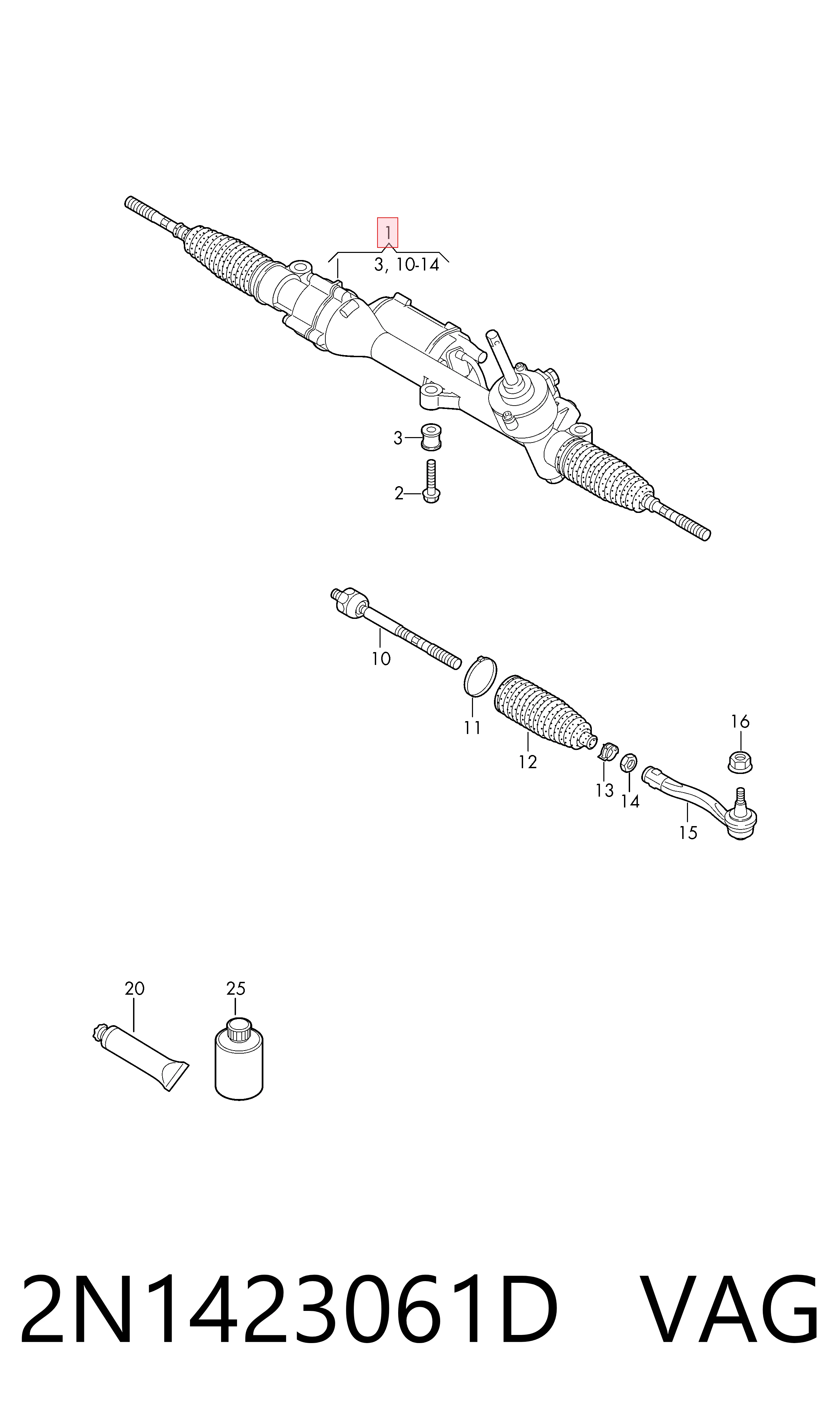 Кермова рейка Bosch 7806994663