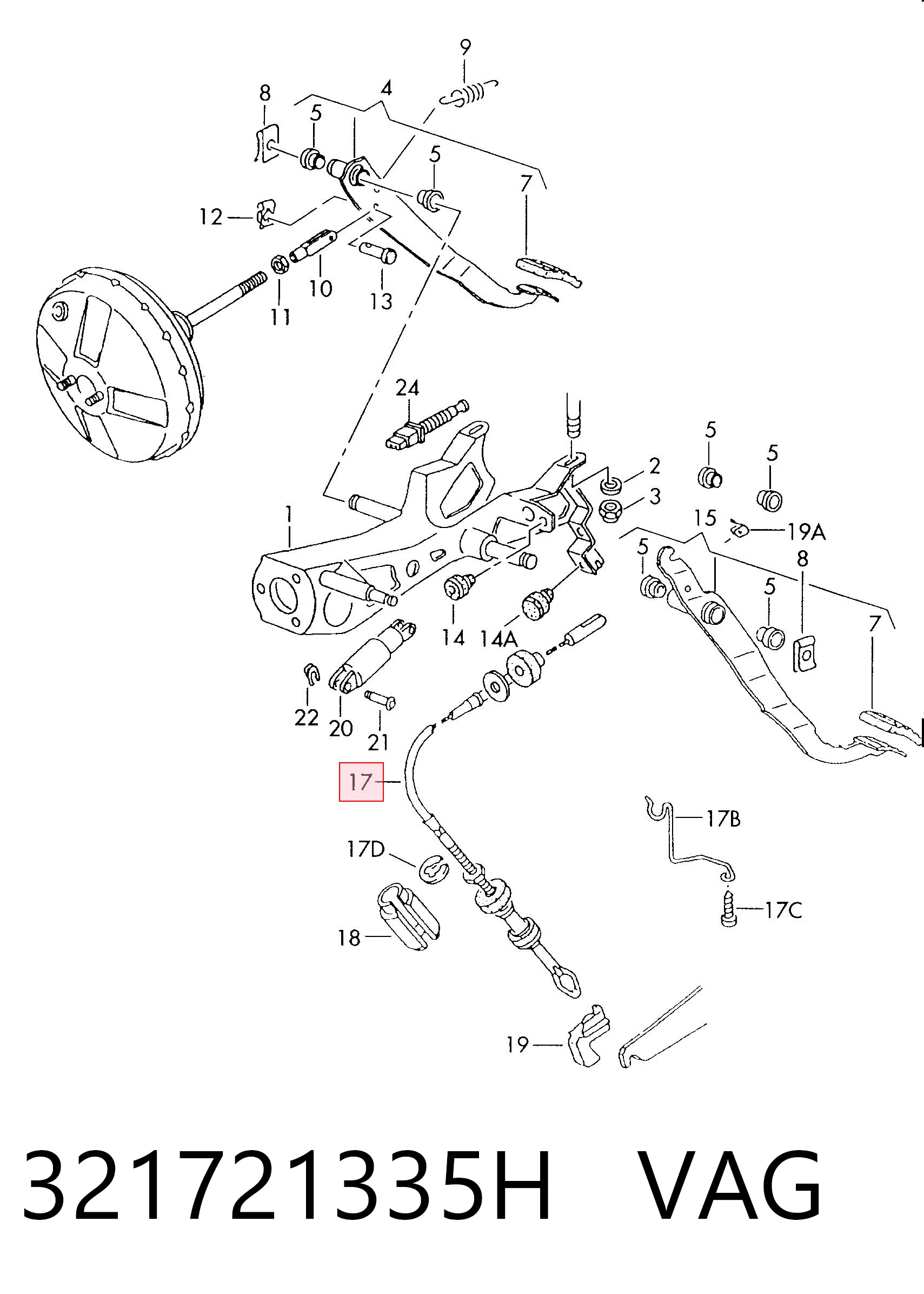 Тросик зчеплення Formpart/Otoform 29721026S
