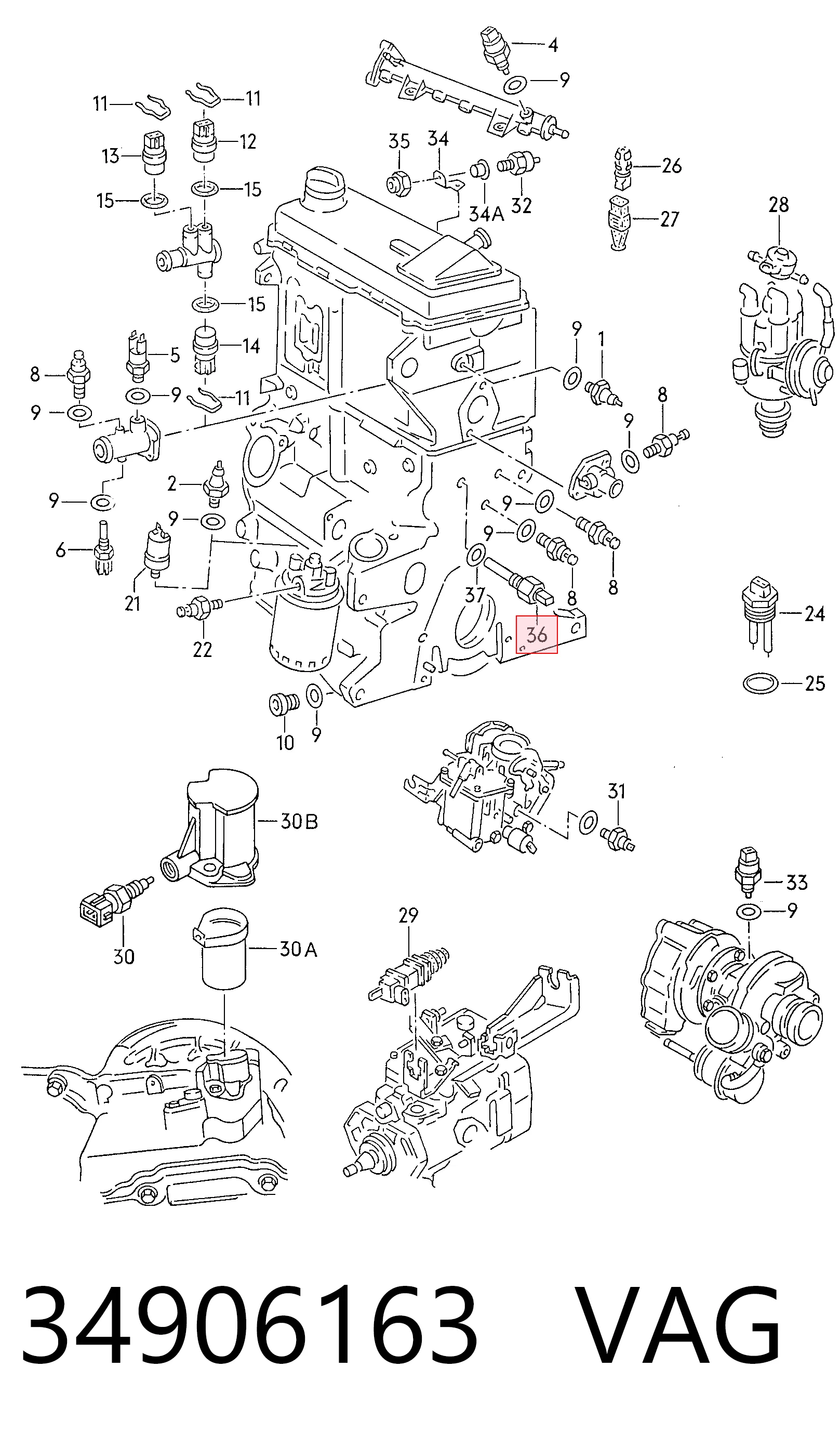Датчик температури радіатора BMW 1357415 ціна, від 142.41 USD