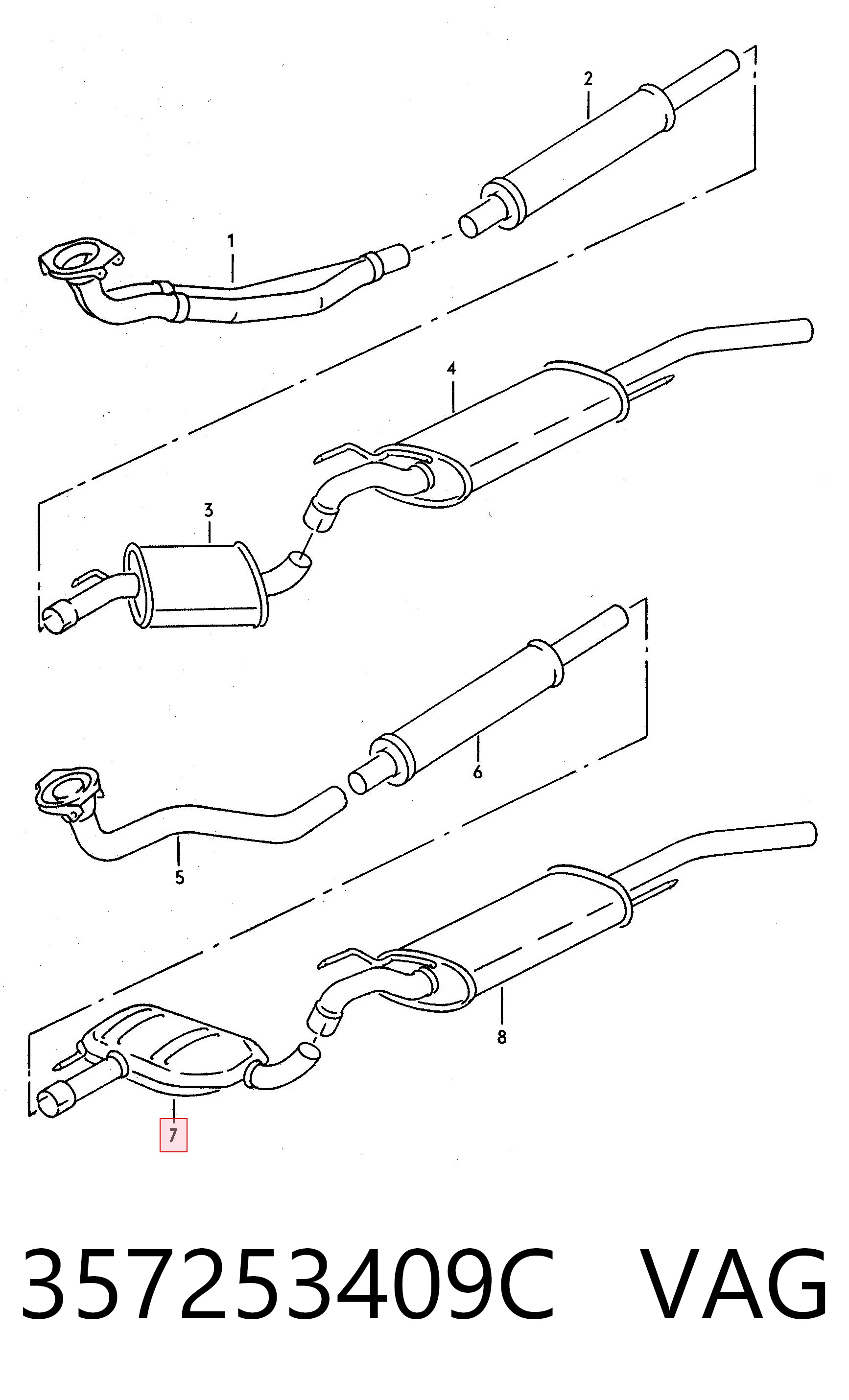 FP9538G21 Polmostrow Середній глушник