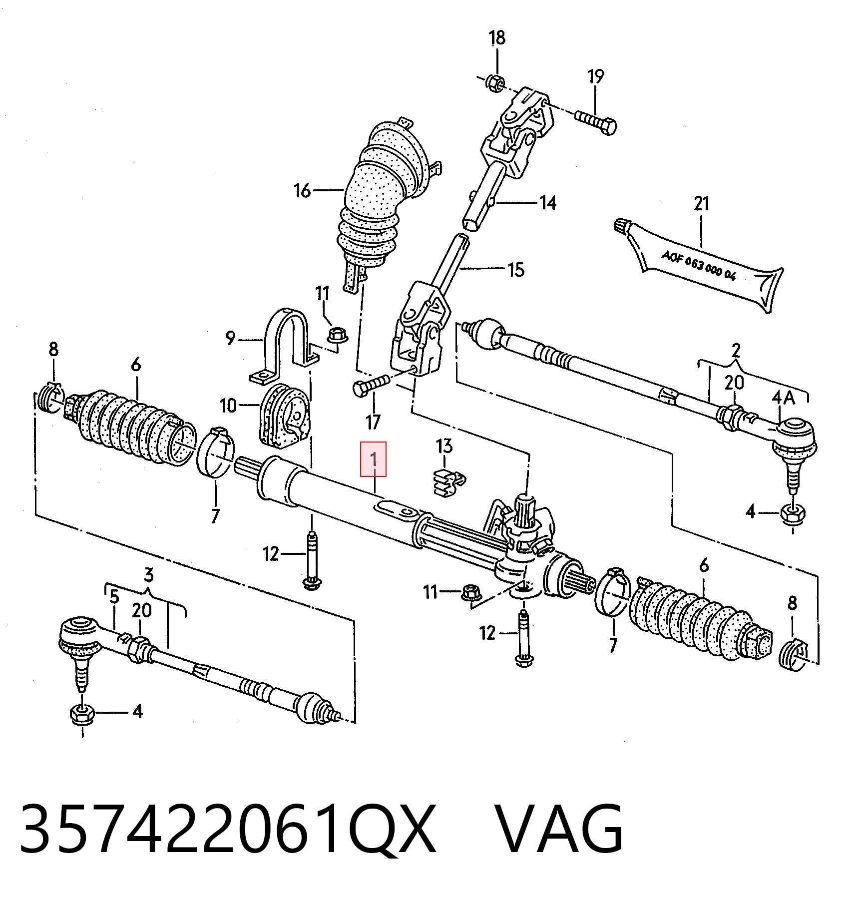 Купити SGA465L Lenco Рульова рейка