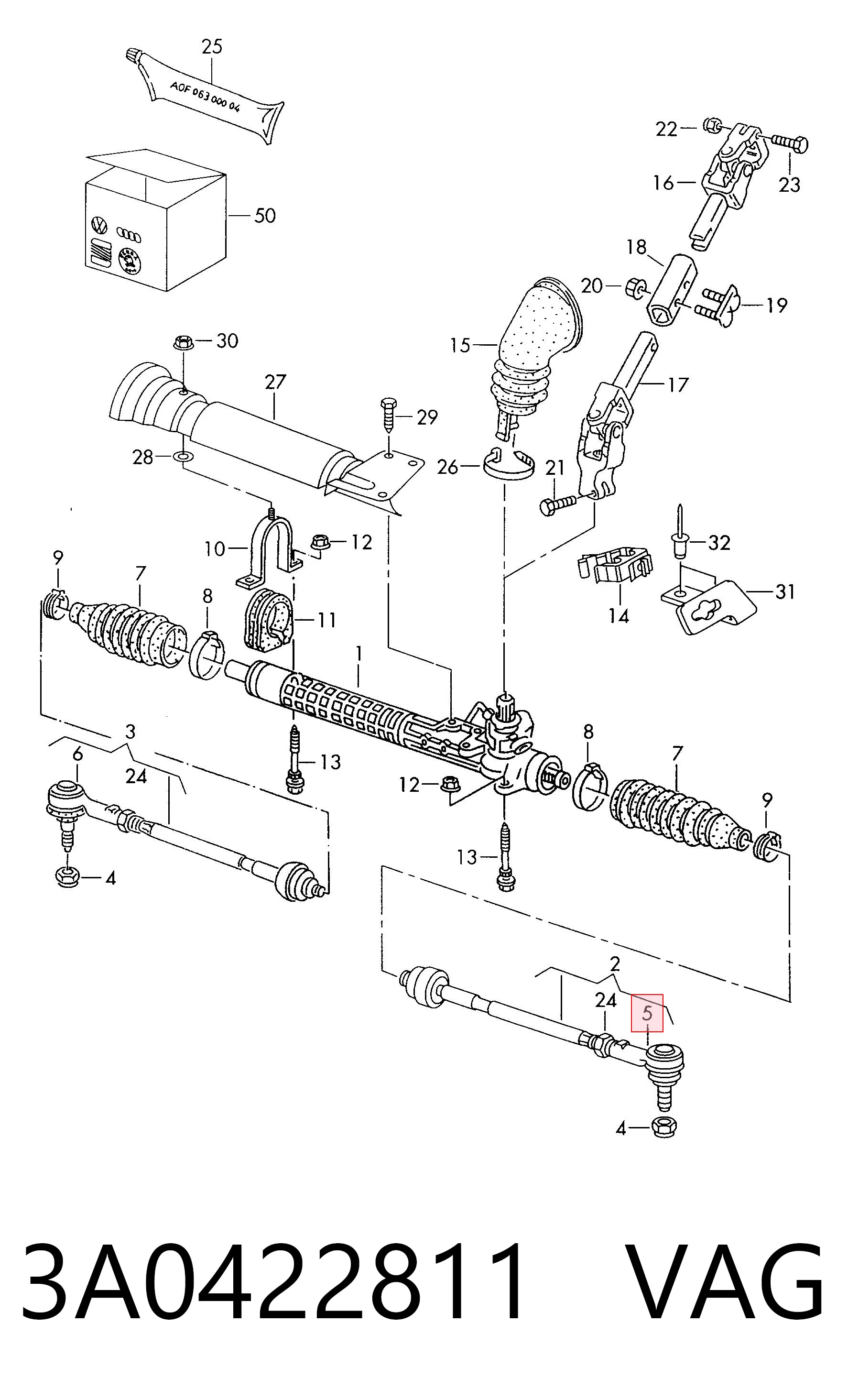 Рульовий наконечник V332 Polcar