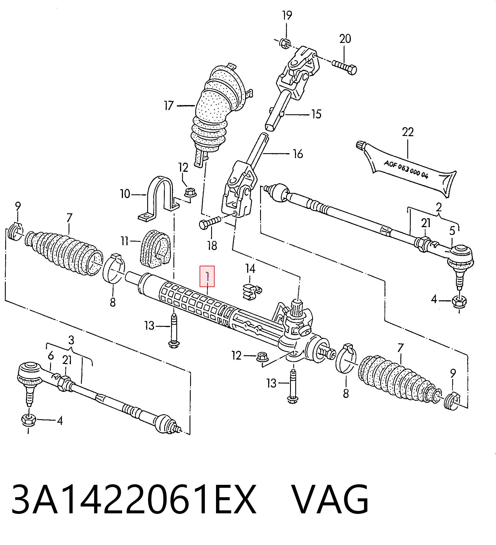 Купити SGA465L Lenco Рульова рейка