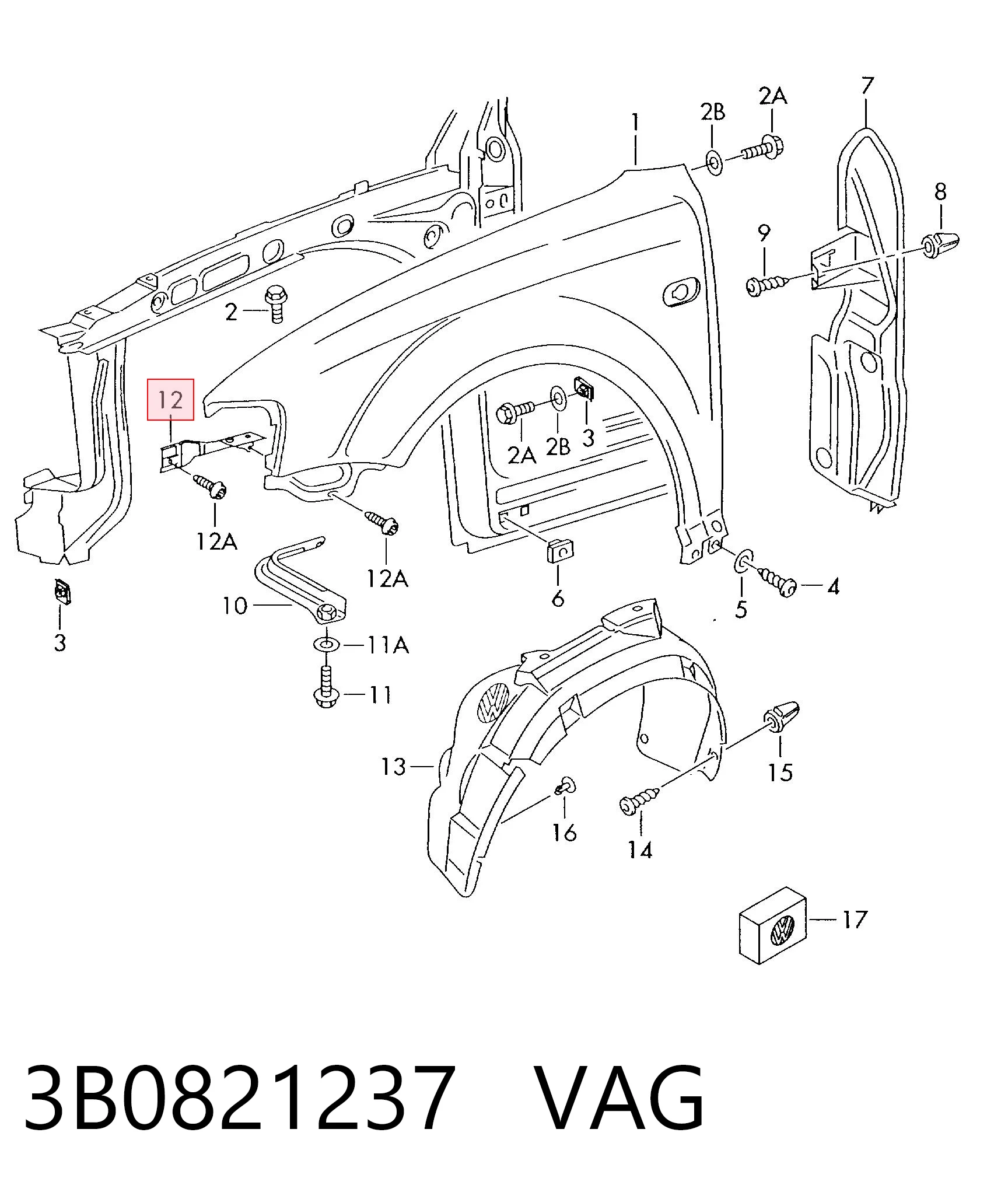 3B0821237 VAG 