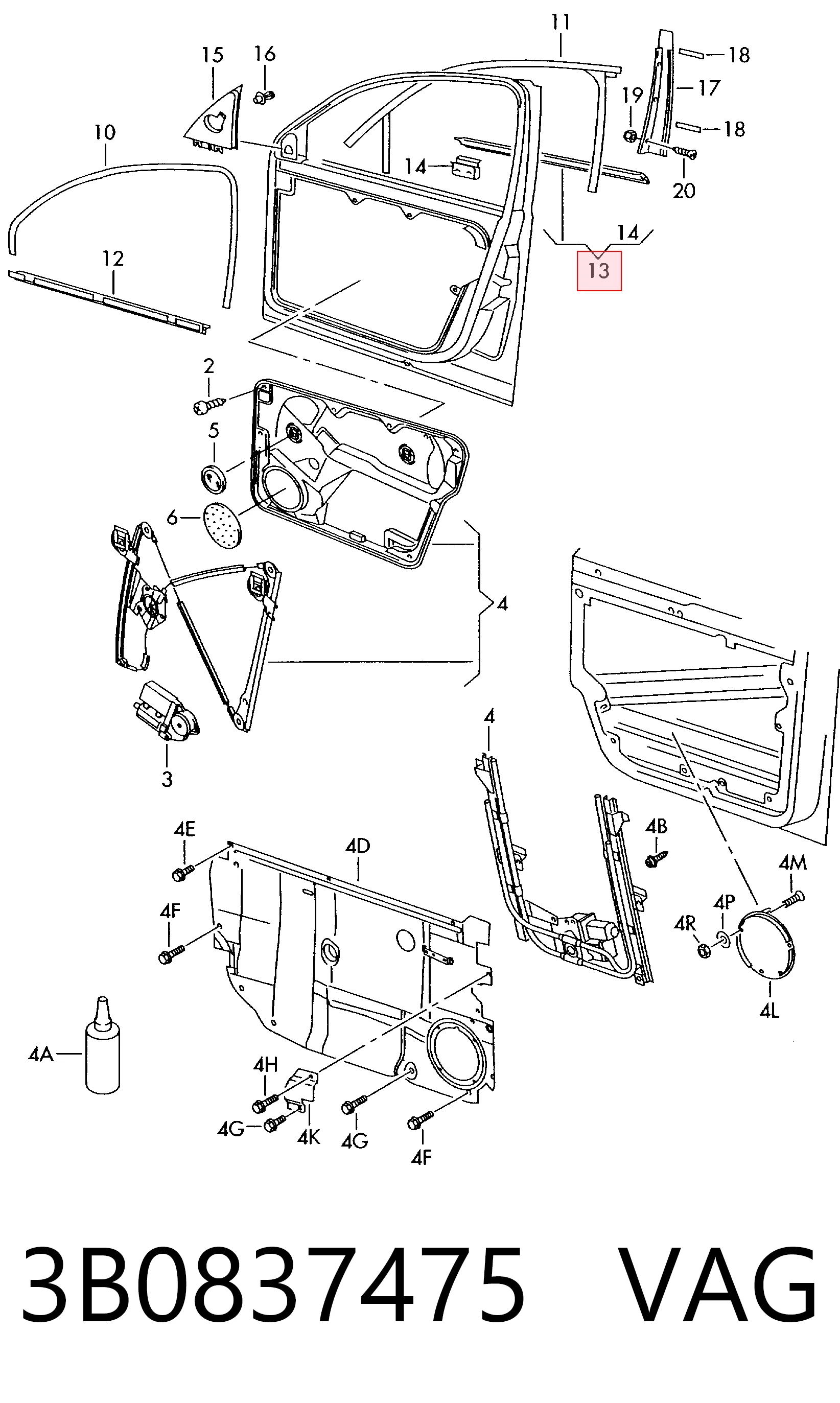 3B0837475 VAG 