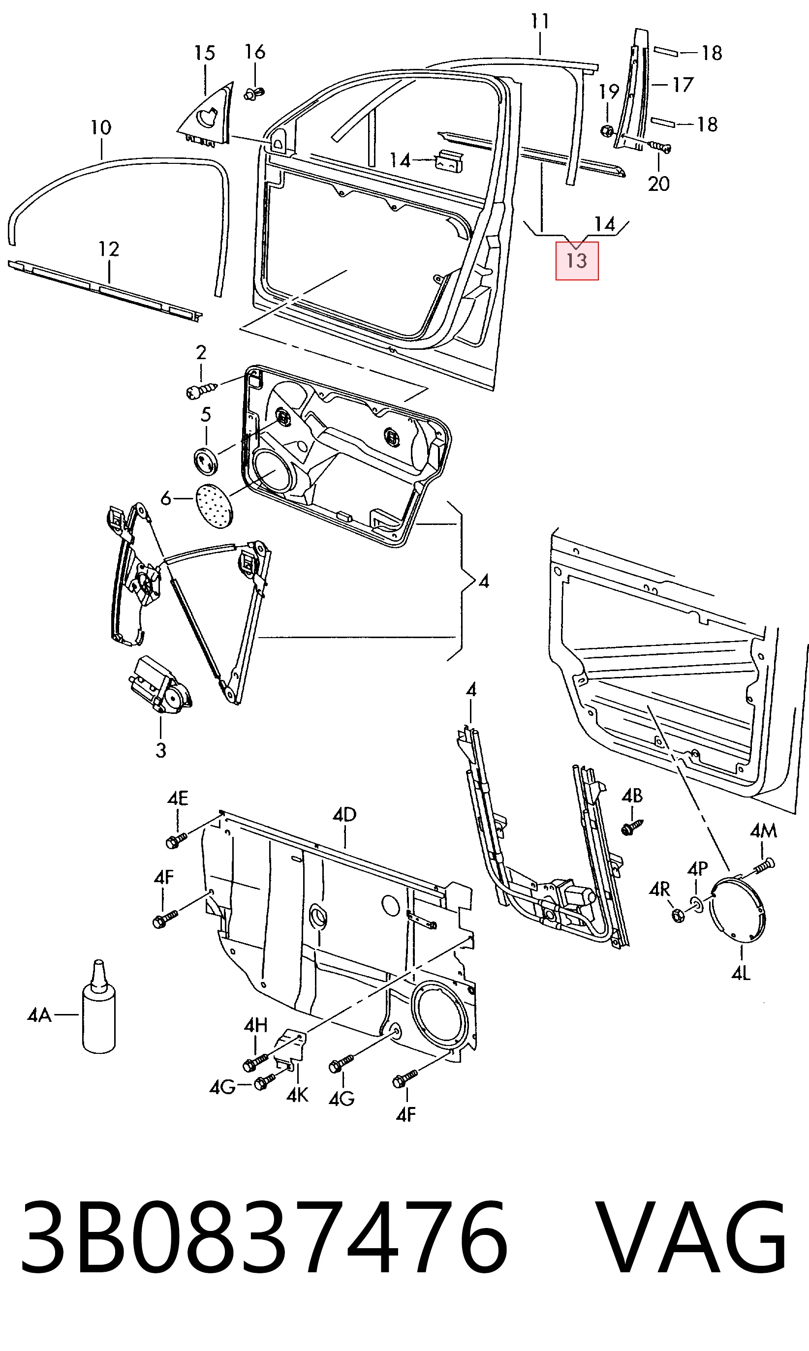 3B0837476 VAG 