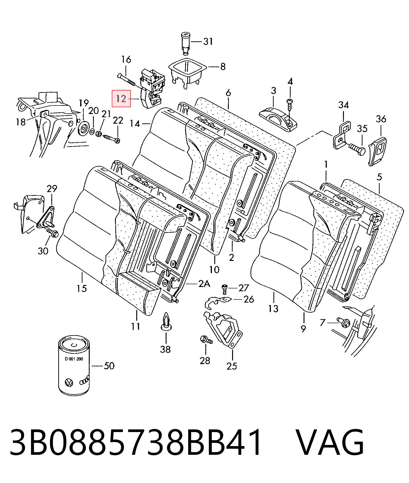 3B0885738BB41 VAG