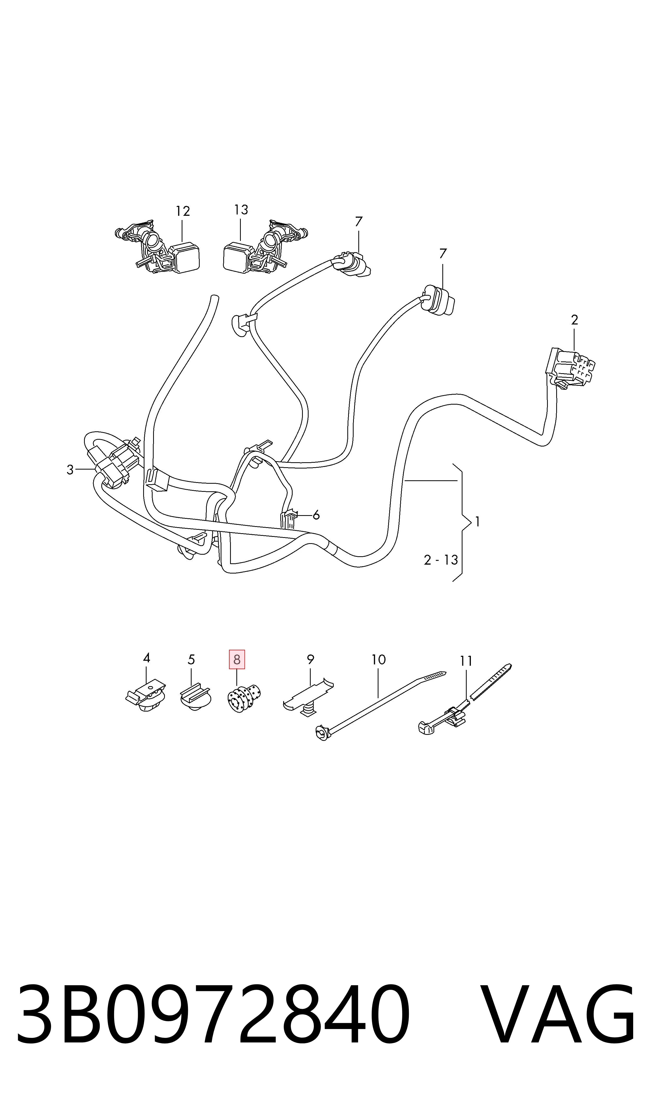 3B0972840 VAG 