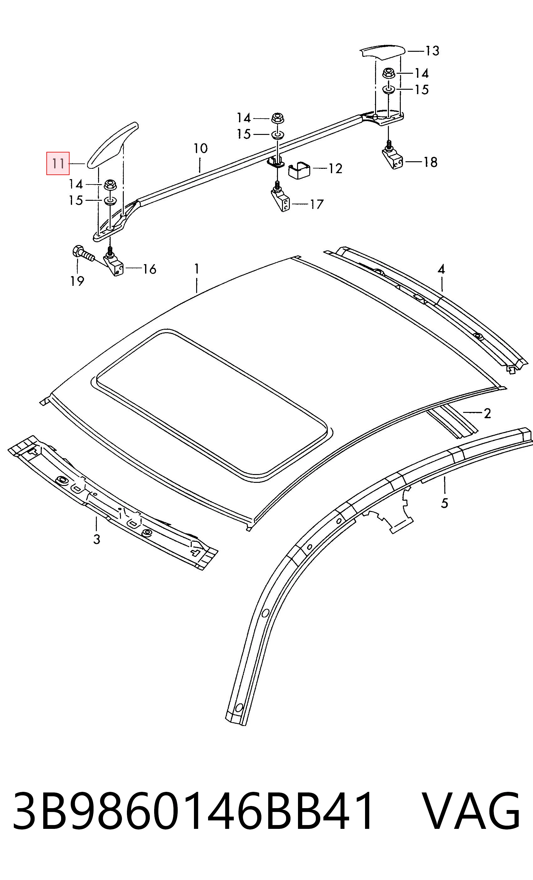 3B9860146BB41 VAG 
