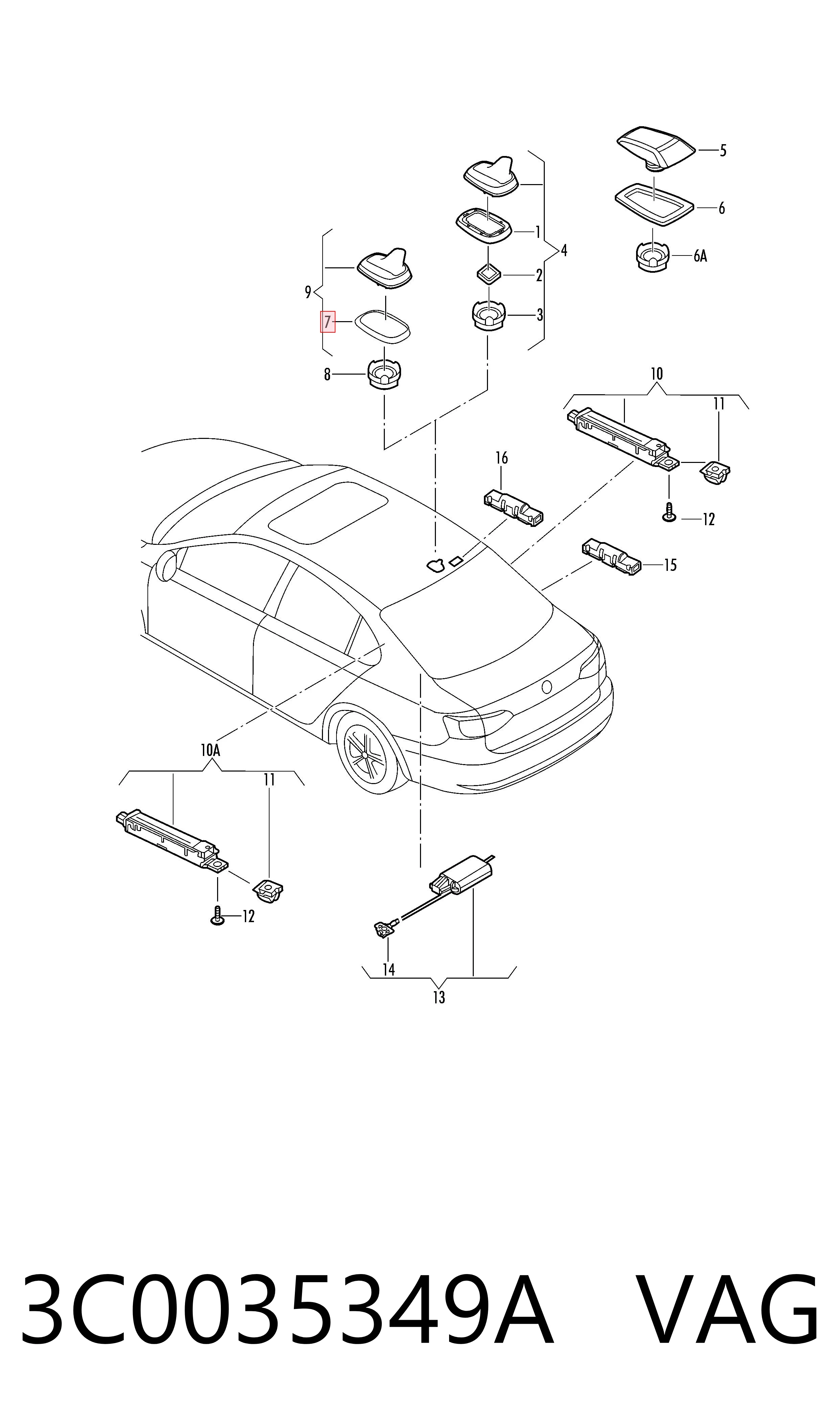  VAG 3C0035349A ціна, від 7.70 USD