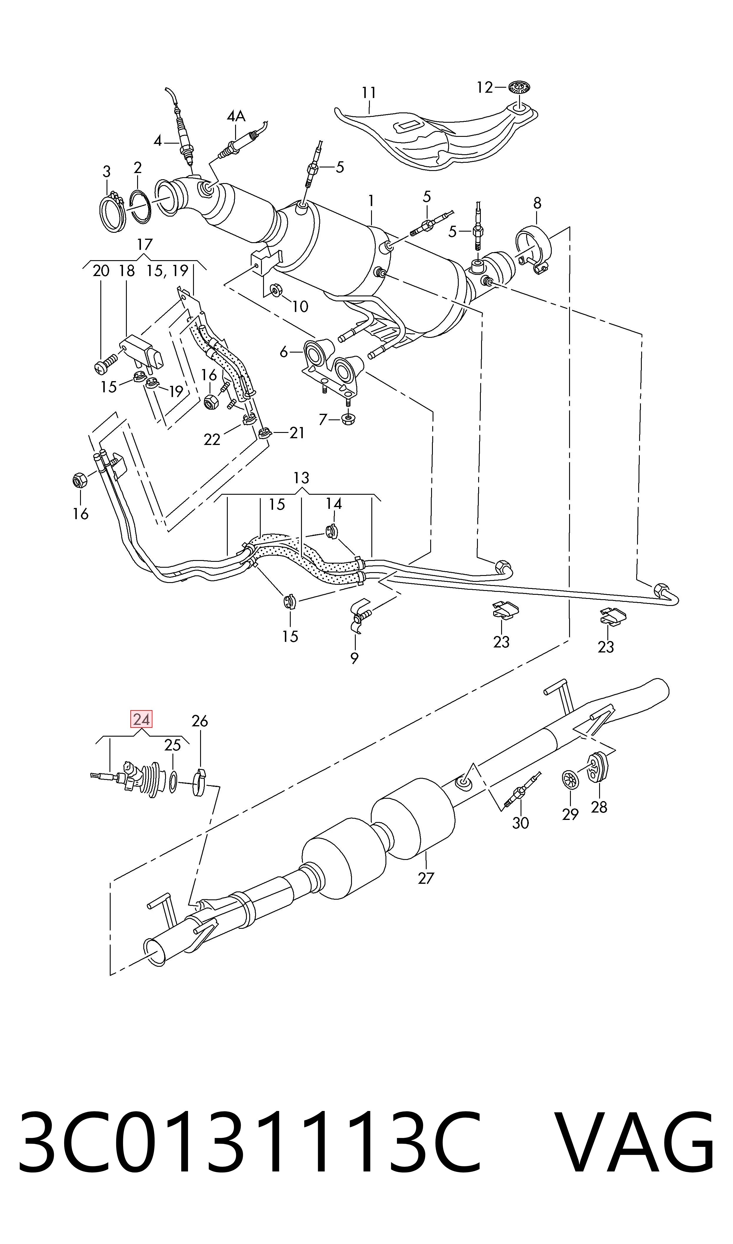 Форсунка вприскування AD BLUE VAG 3C0131113C ціна, від 126.69 USD