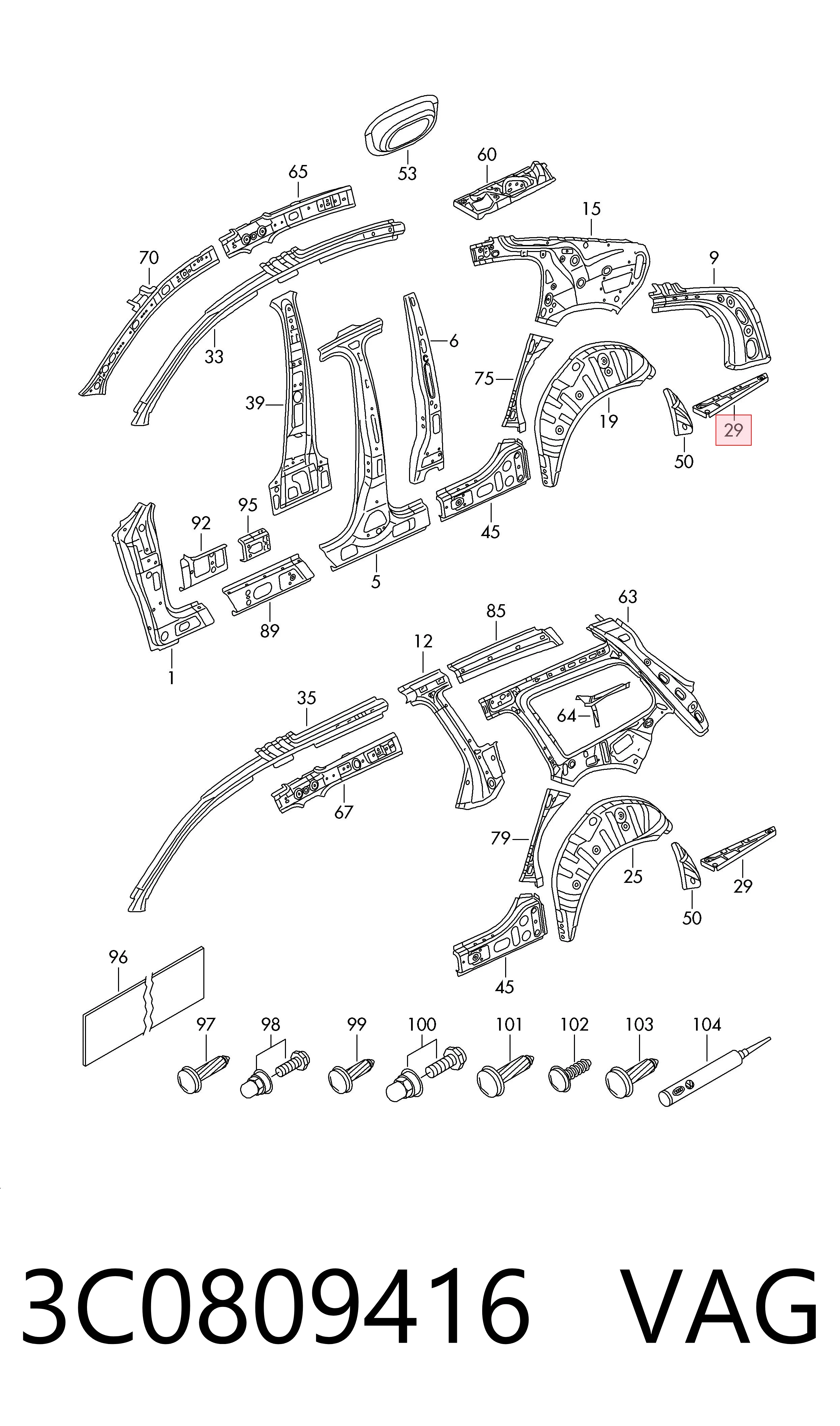 3C0809416 VAG 