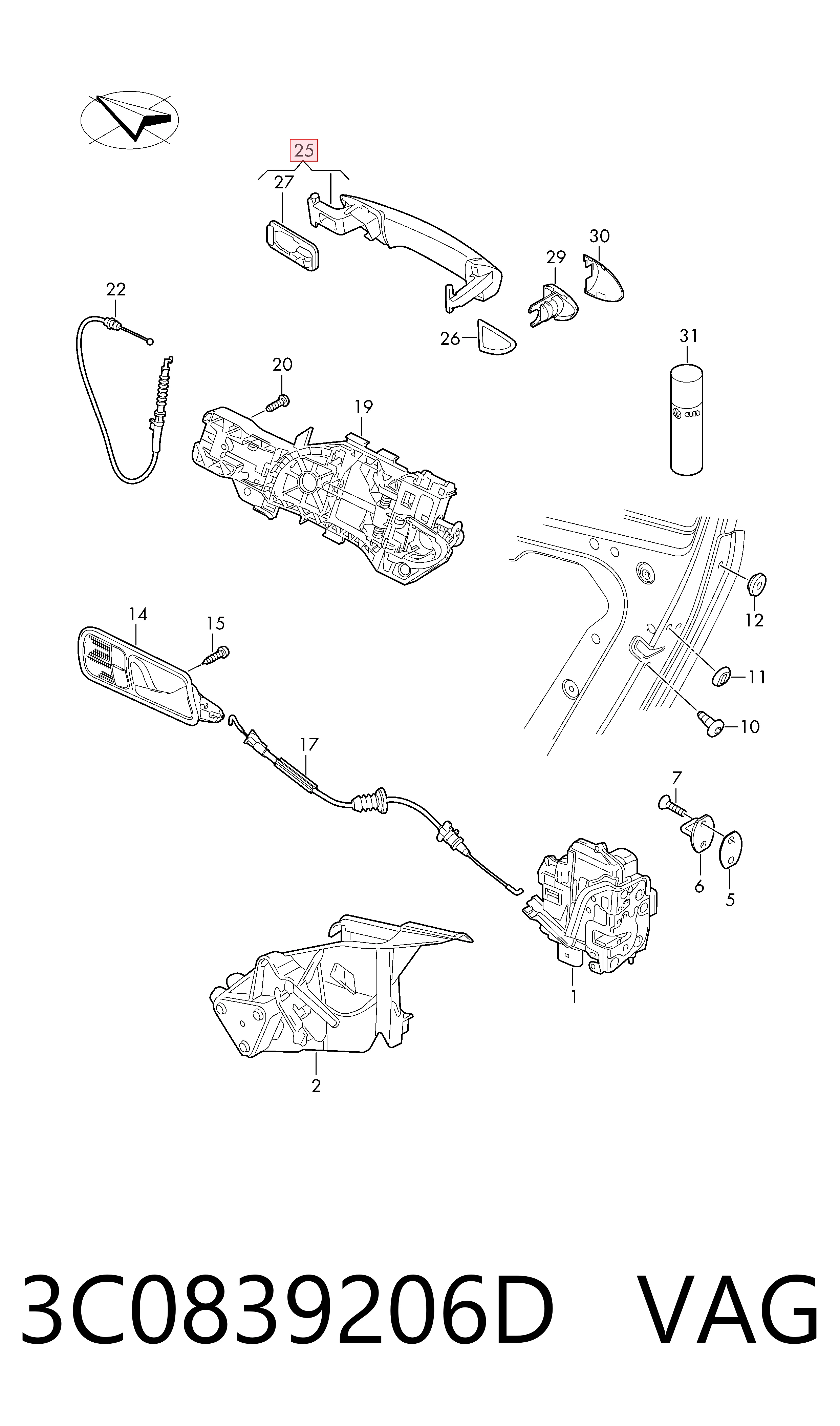 3C0839206D VAG 