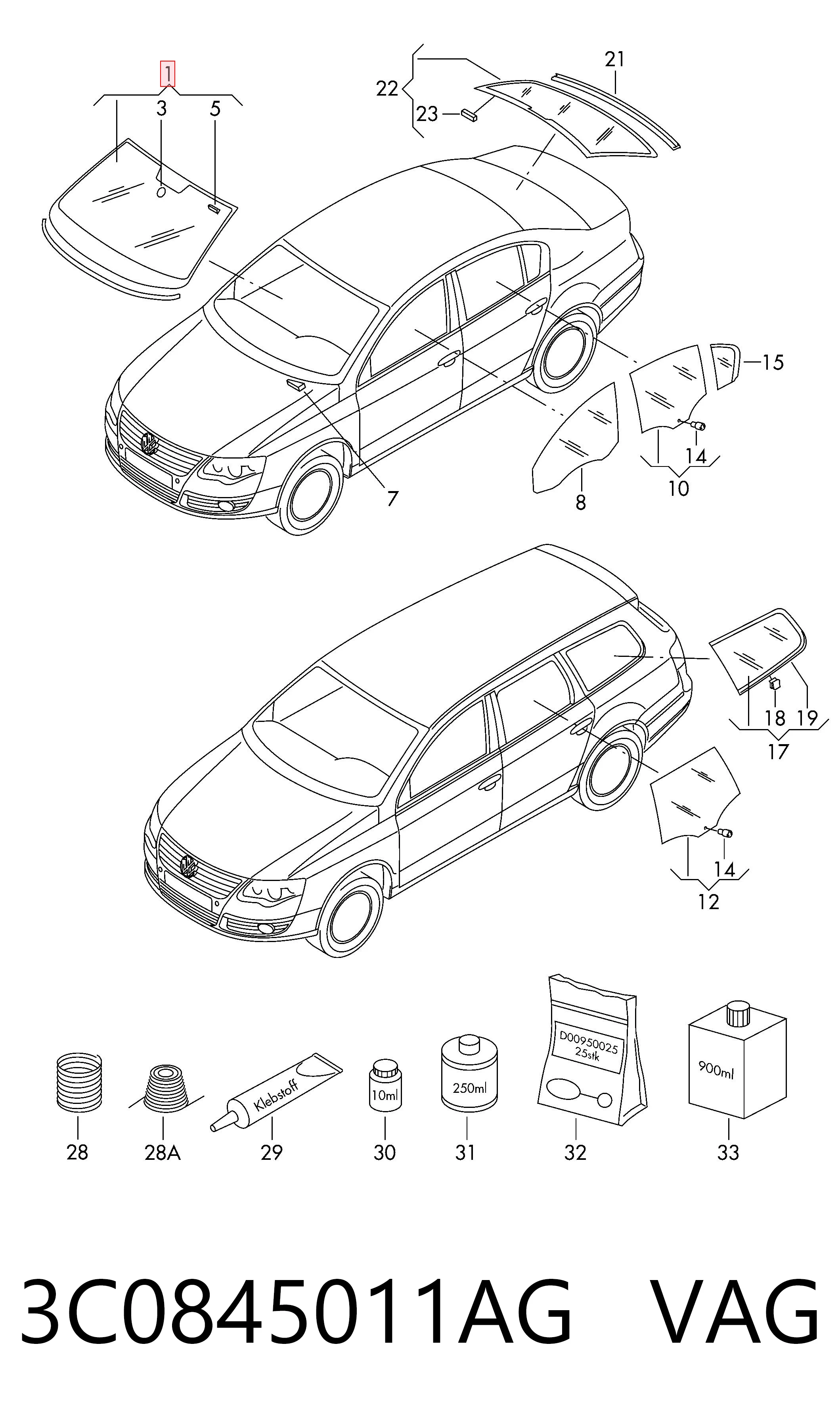 AB28623A Pilkington Автомобільне скло