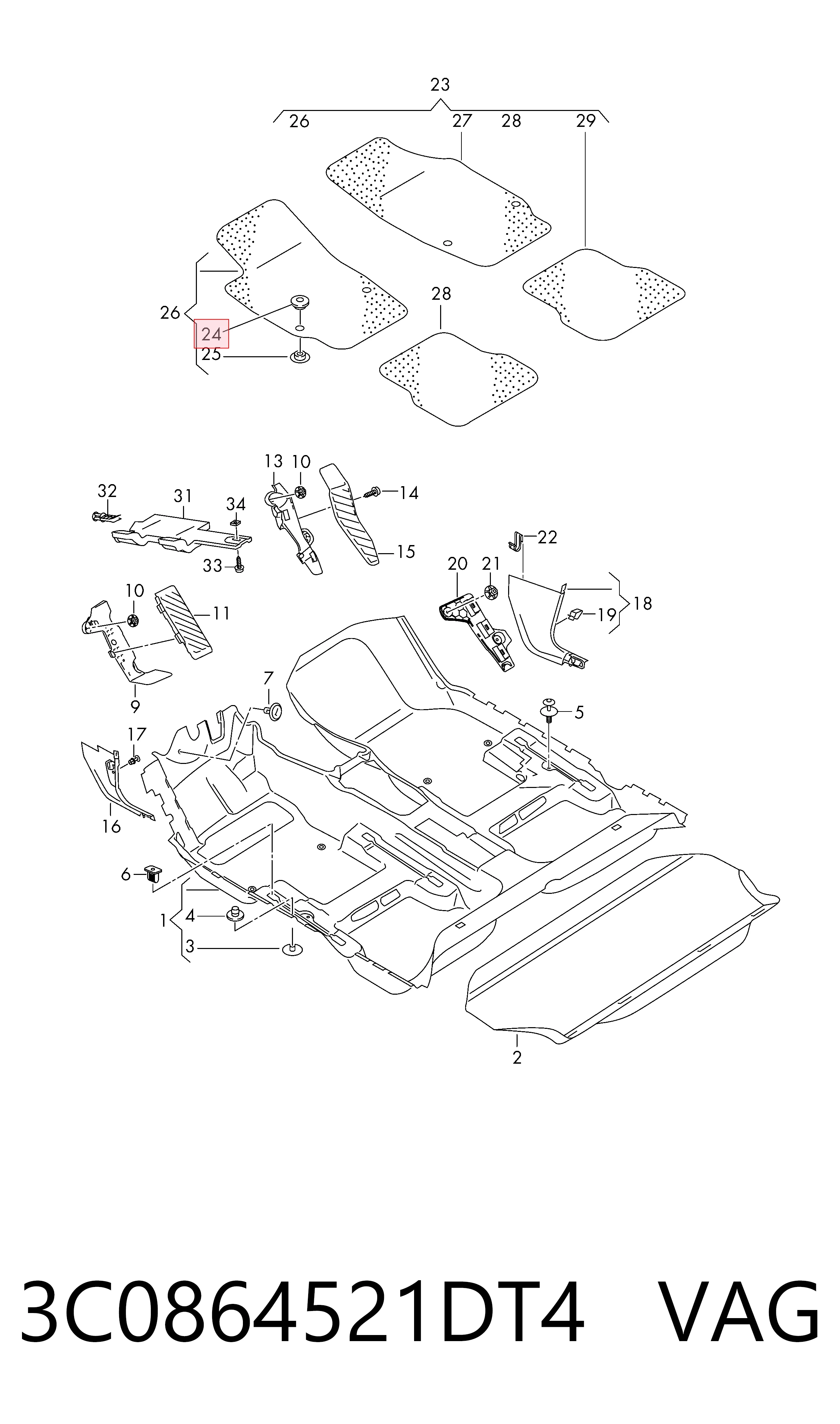 Петля кріплення вантажу 3C0864521 Bentley