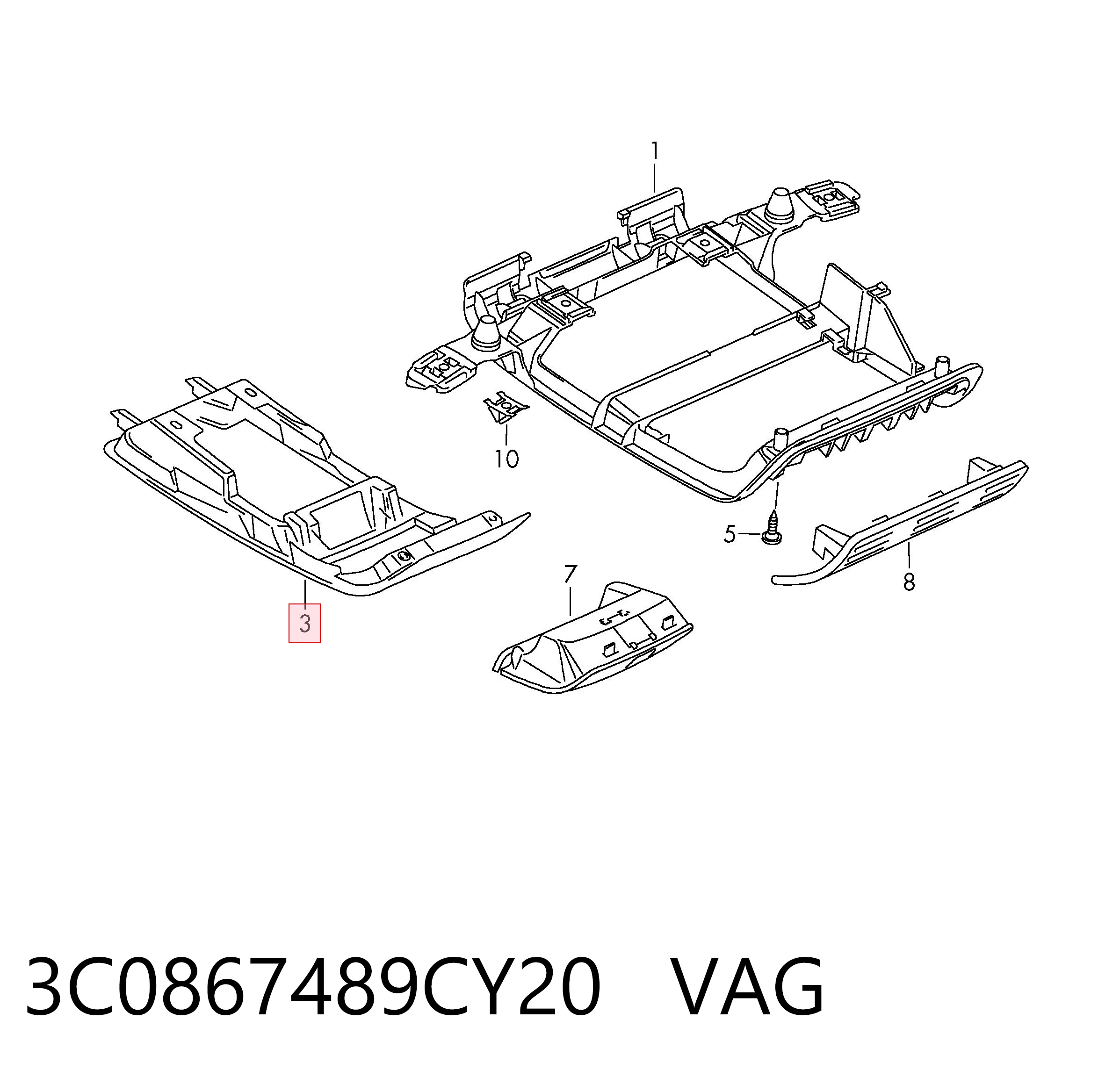 3C0867489CY20 VAG 