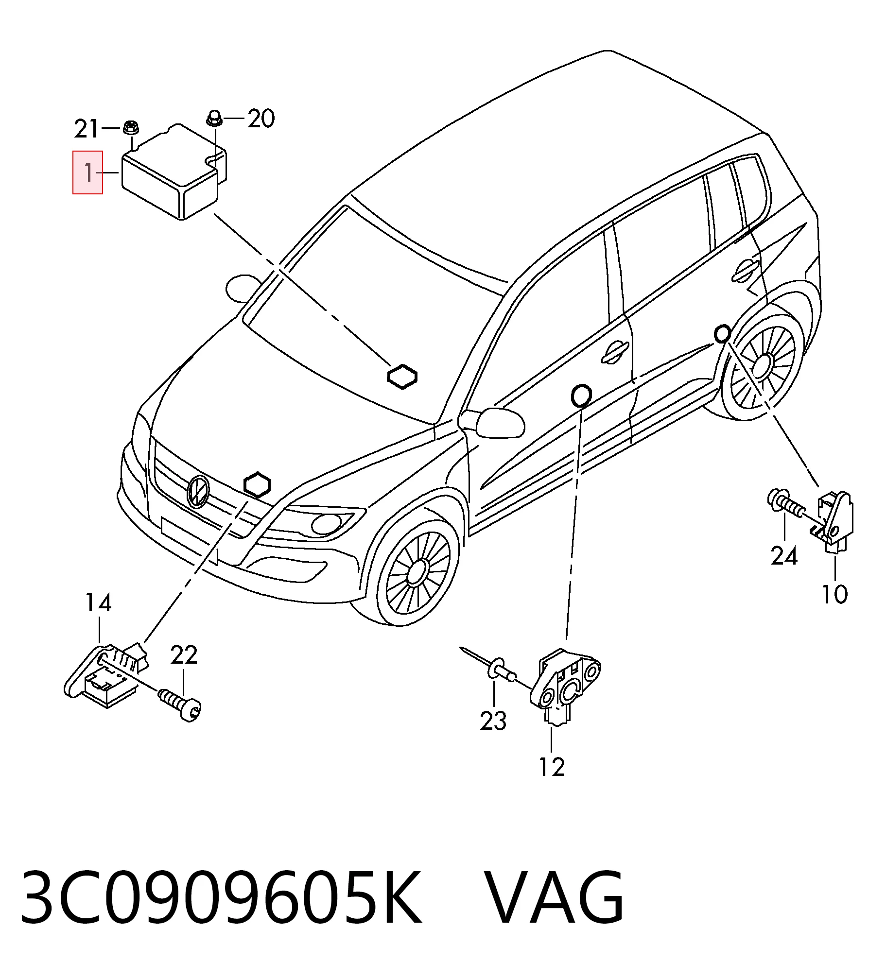 3C0909605K VAG 